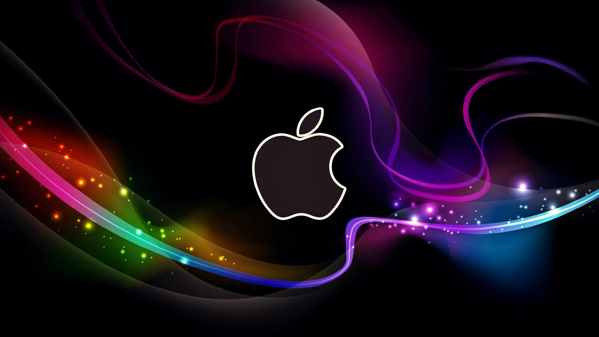 1920x1080 HD Cool Apple Logo with Abstract Background Wallpapers - HD Desktop  Wallpaper