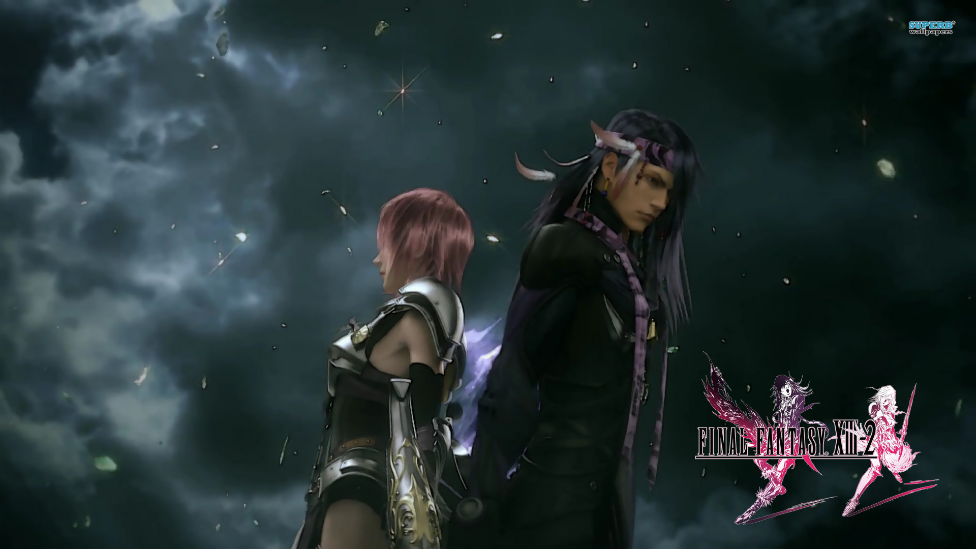 1920x1080 Lightning and Caius - Final Fantasy XIII-2 wallpaper