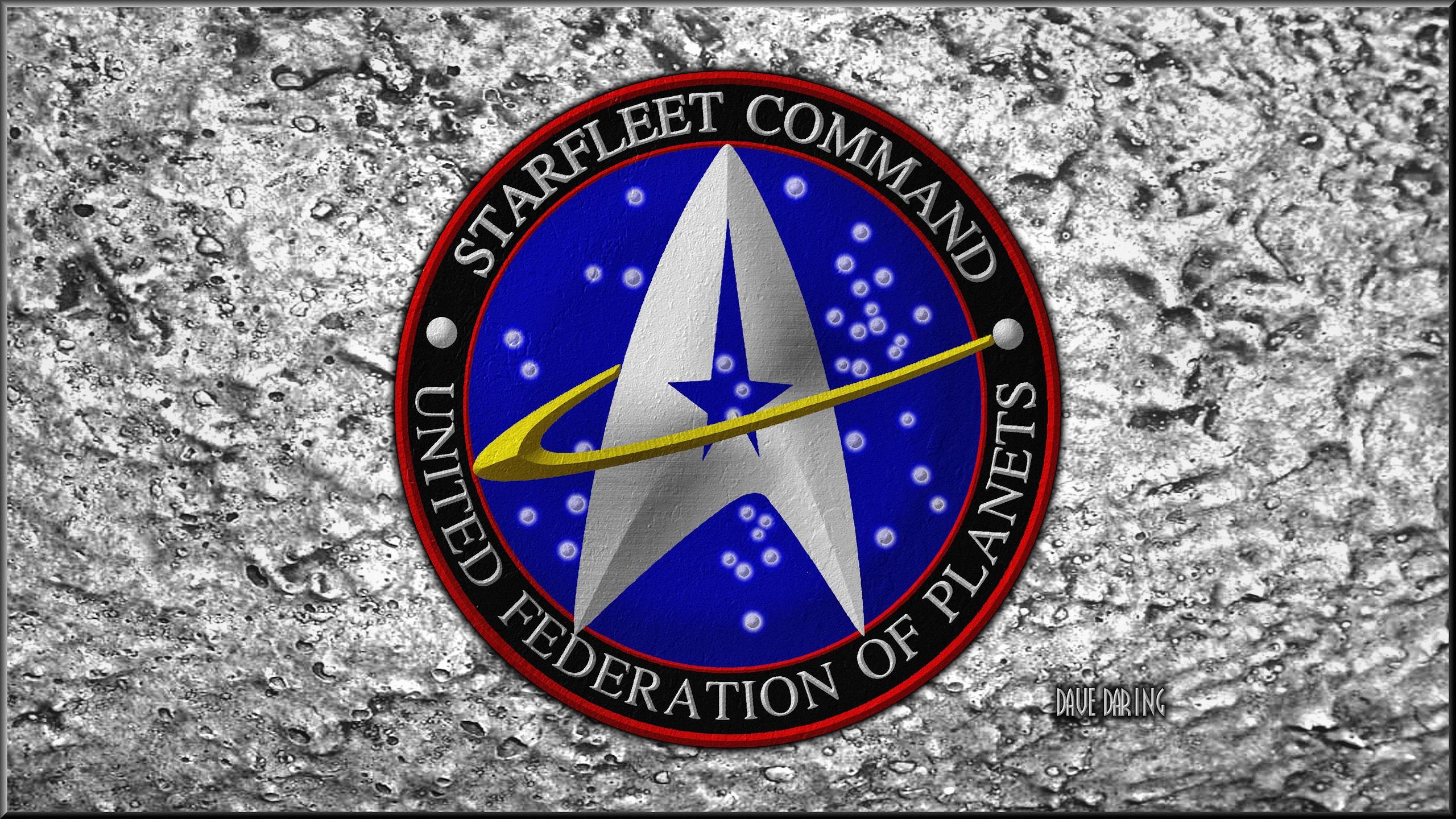 2560x1440 Star Trek Star Fleet Command Crest by Dave-Daring on .