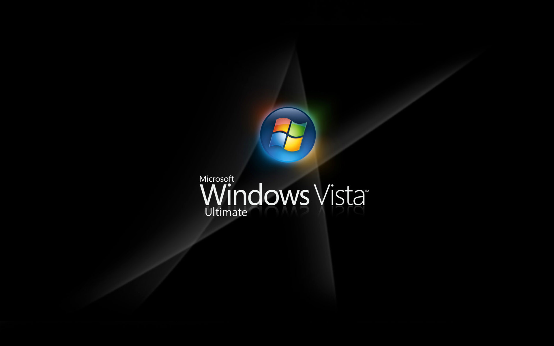 1920x1200 Marvellous Micorosoft Windows Vista Ultimate Dark Background Logo Colors  Round Star Button Wallpaper px