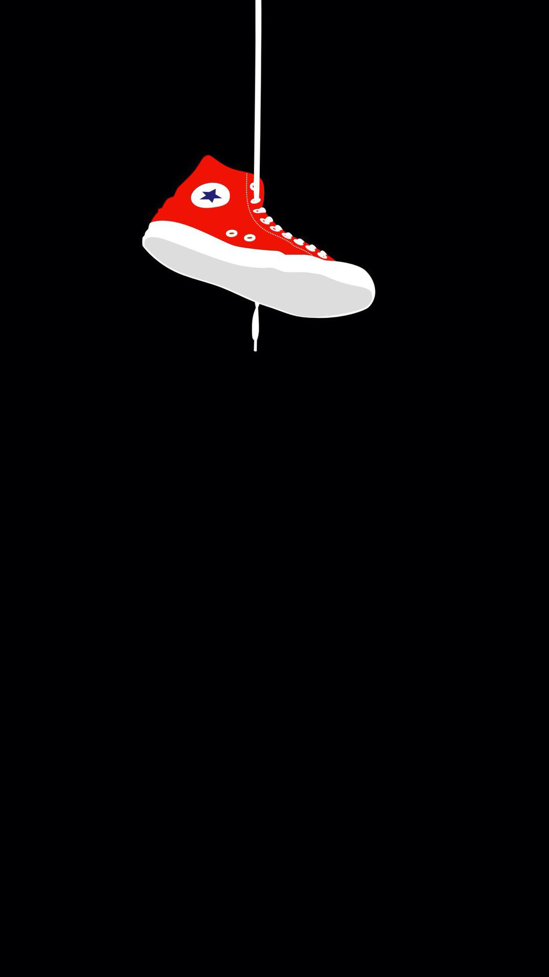 1080x1920 Converse Sneaker Hanging Wallpaper For iPhone 6 and 6 Plus