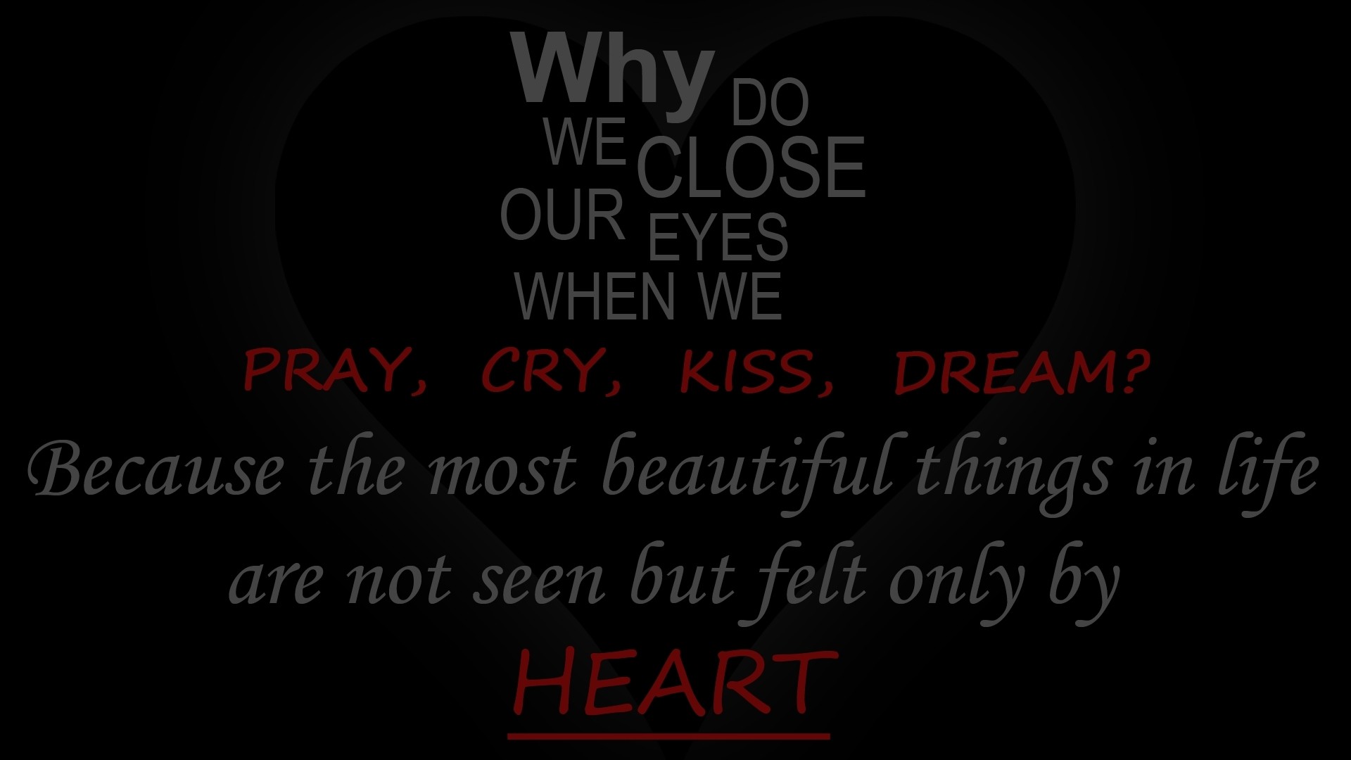 1920x1080 Texts quotes typography hearts heart mood bokeh wallpaper |  |  84036 | WallpaperUP
