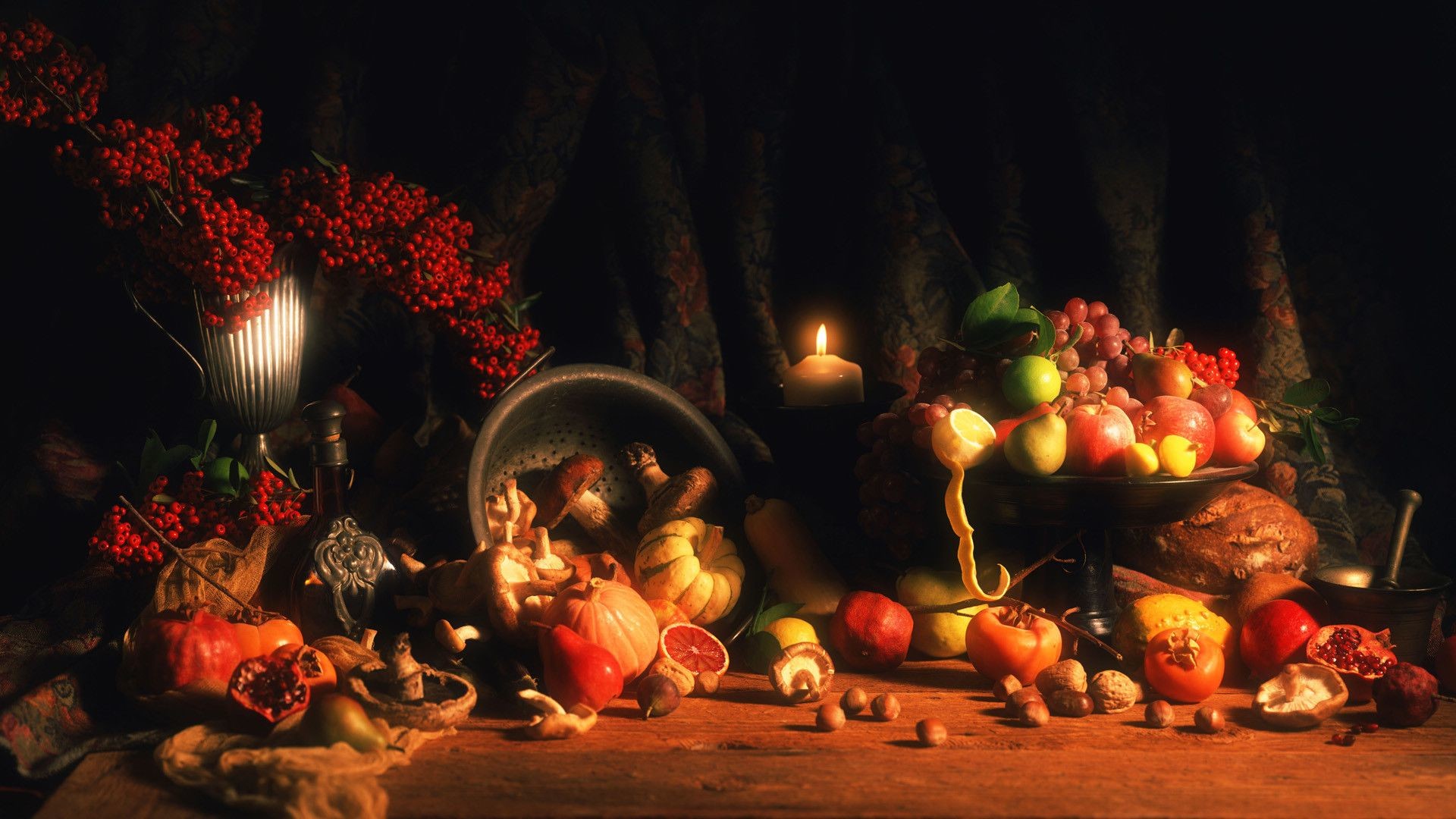 1920x1080 Holiday pumpkin and fruit thanksgiving wallpapers and backgrounds  thanksgiving wallpaper desktop free.