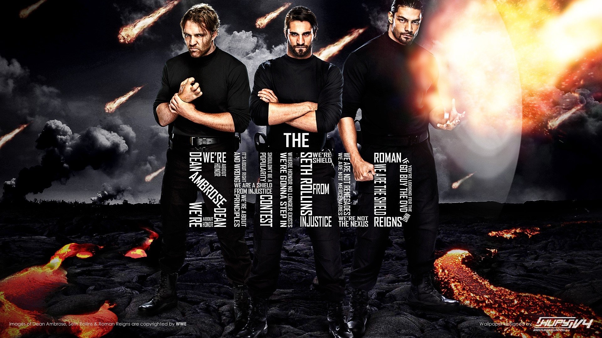 1920x1080 WWE, Wrestling, The Shield, Roman Reigns, Seth Rollins, Dean Ambrose  Wallpapers HD / Desktop and Mobile Backgrounds