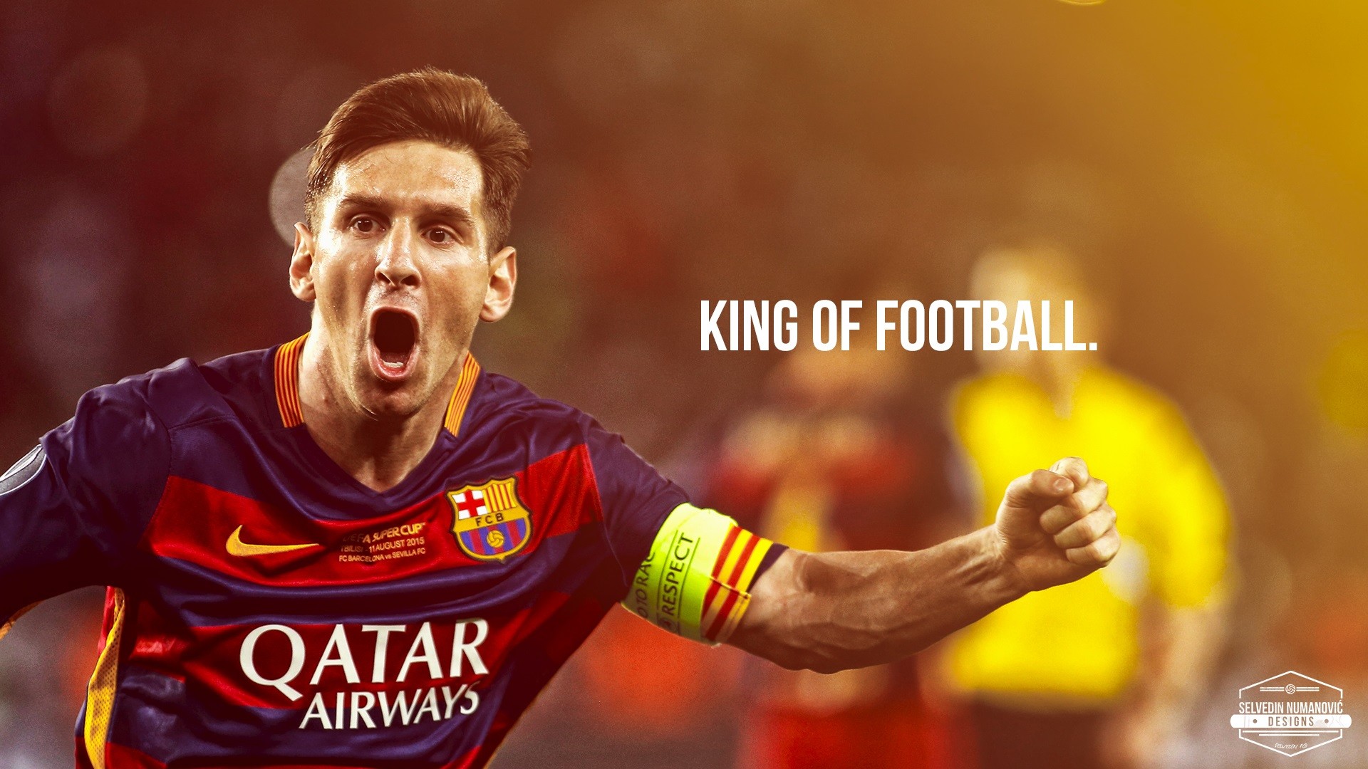 1920x1080 Messi king of football wallpaper