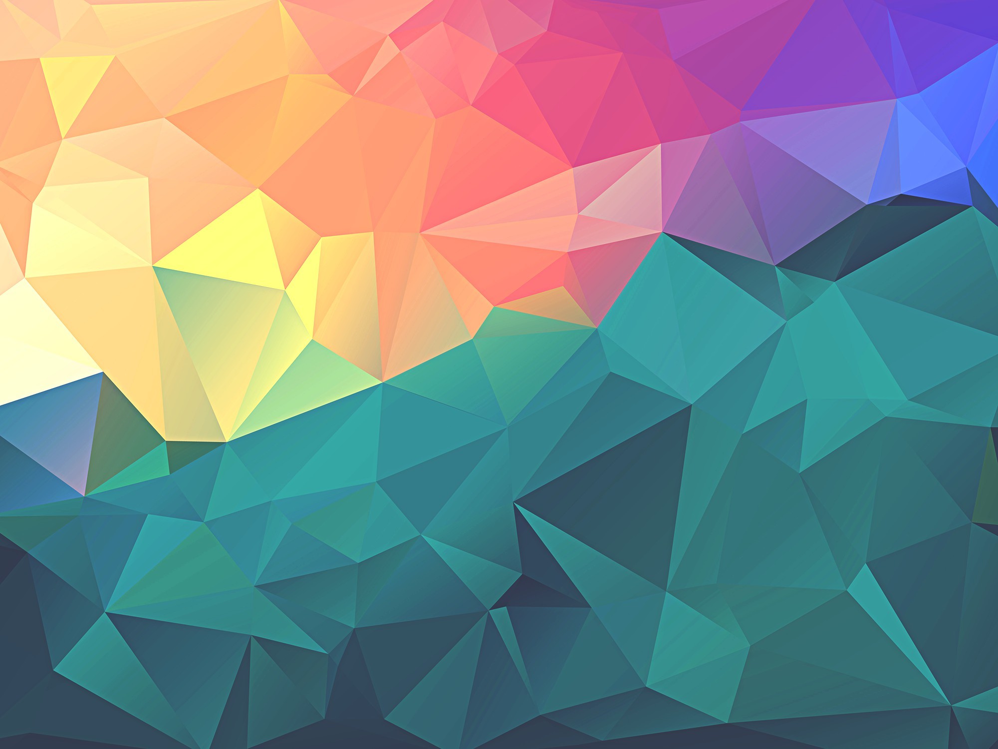 2000x1500 Colourful Polygon Geometric Art Wallpaper - HD Wallpapers .