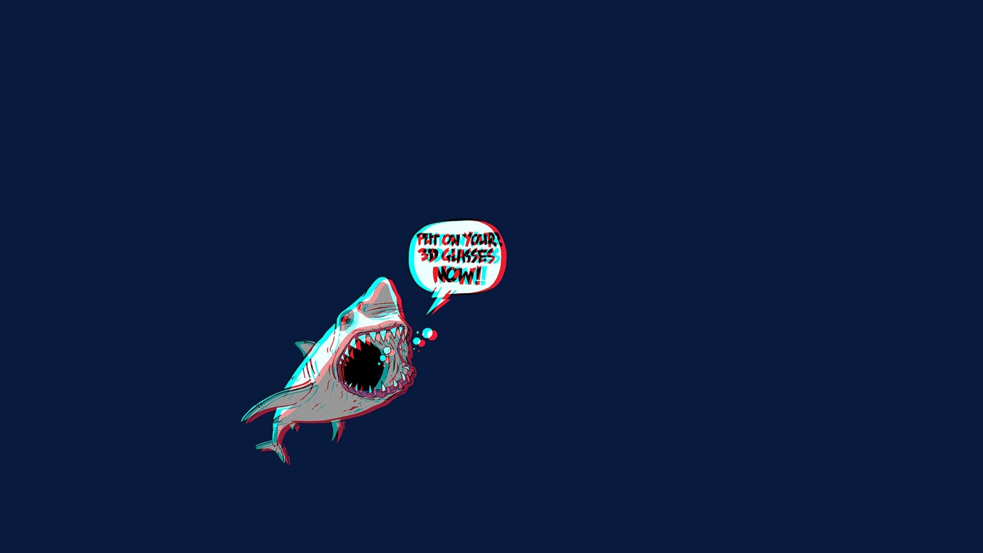 1920x1080 Artistic - Psychedelic Shark 3D Trippy Wallpaper