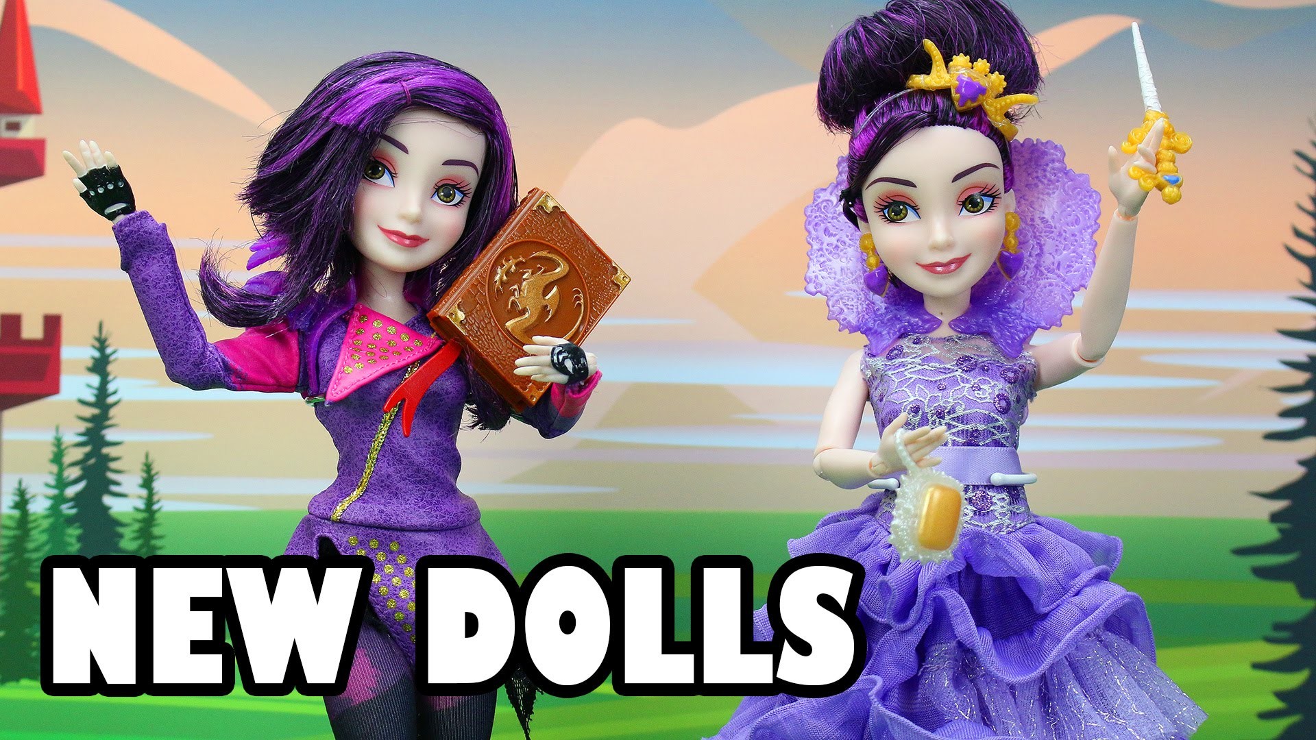 1920x1080 New Mal Dolls from Disney Descendants Movie. Maleficent's Daughter.  DisneyToysFan. - YouTube