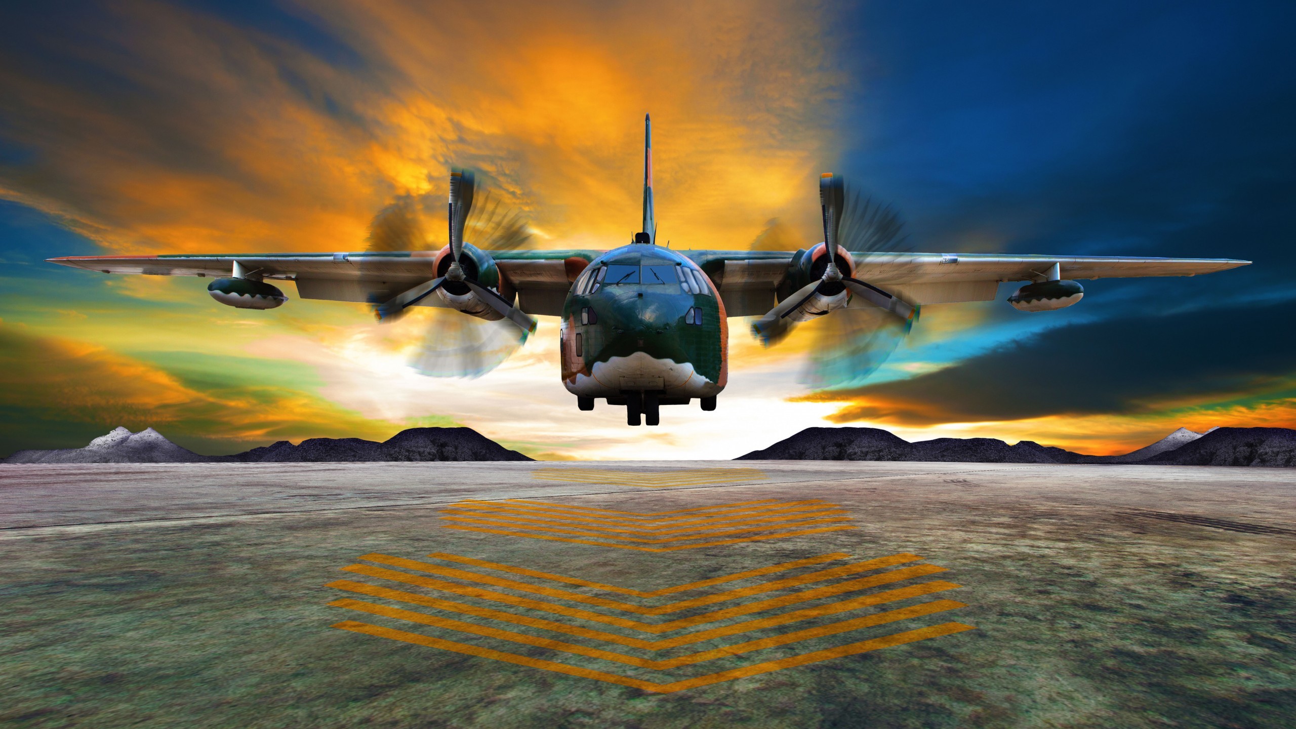 2560x1440 Military / Lockheed C-130 Hercules Wallpaper