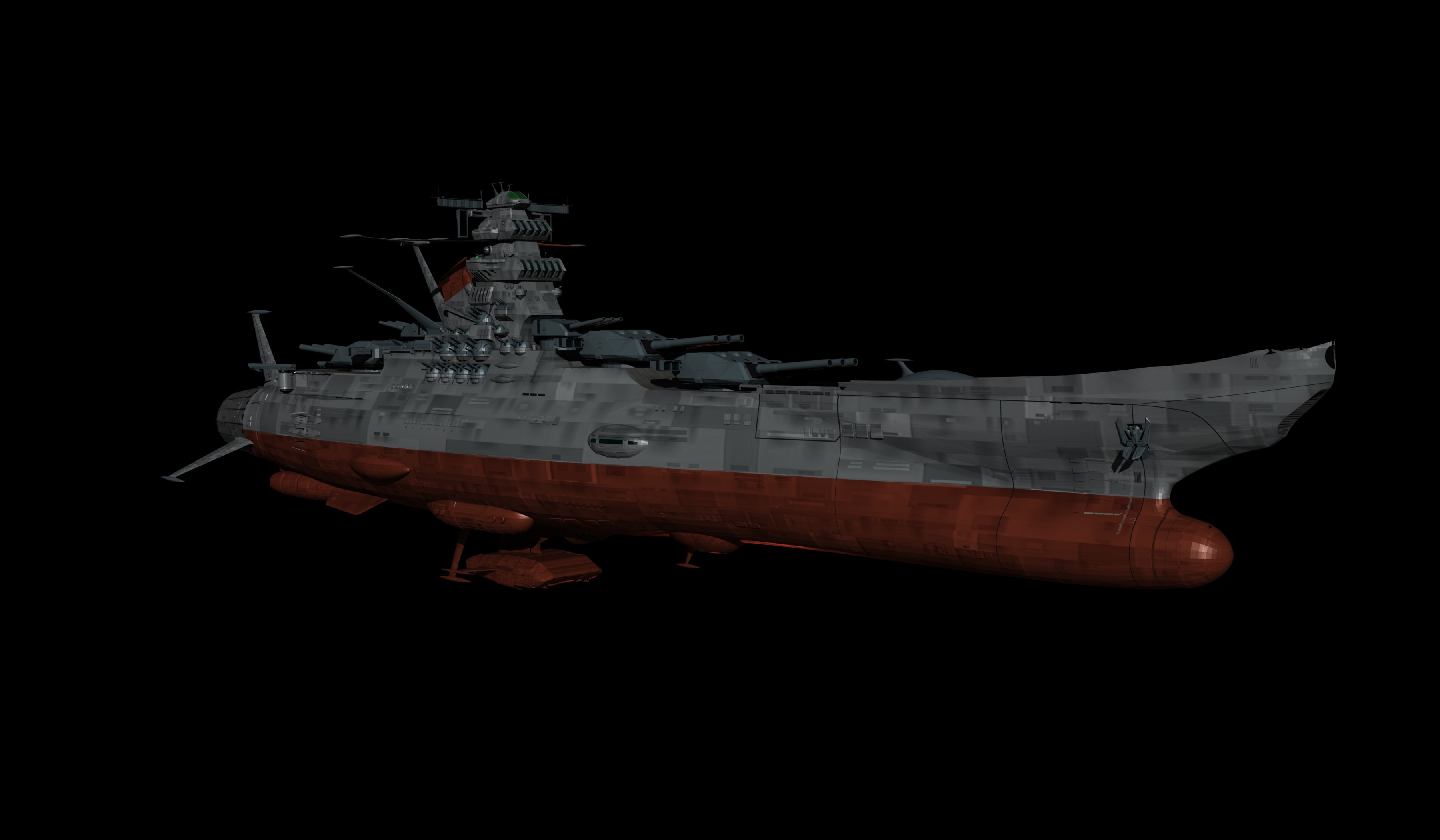 3600x2100 Space Battleship Yamato #6