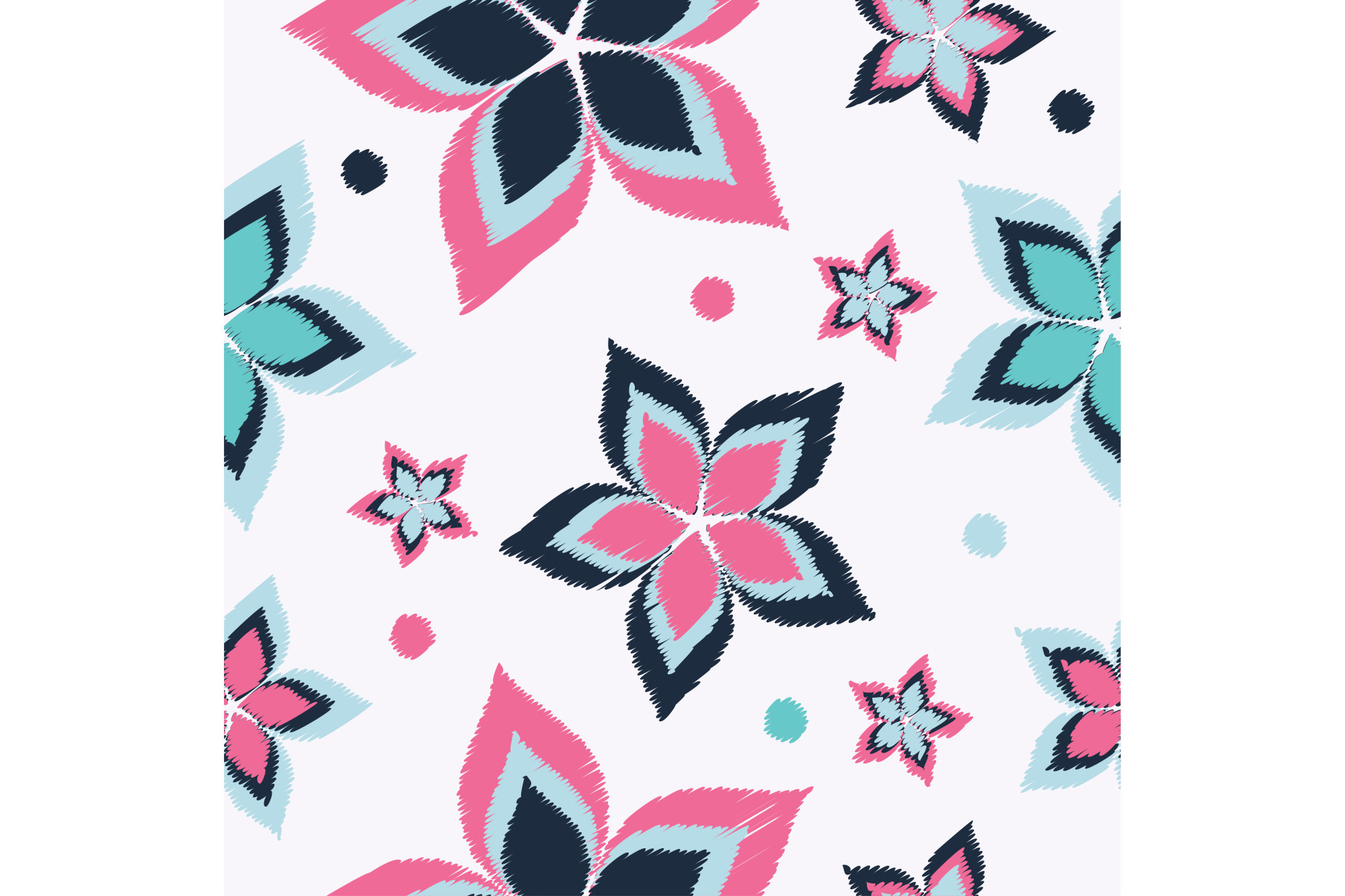 2000x1333 Ethnic boho seamless pattern with decorative flowers. Print. Cloth design,  wallpaper. example