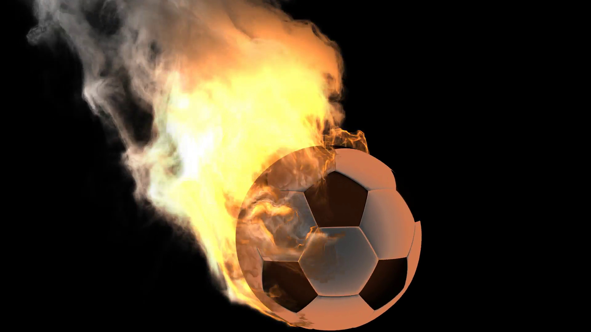 1920x1080 burning soccer ball rendered in PNG with alpha channel Motion Background -  VideoBlocks