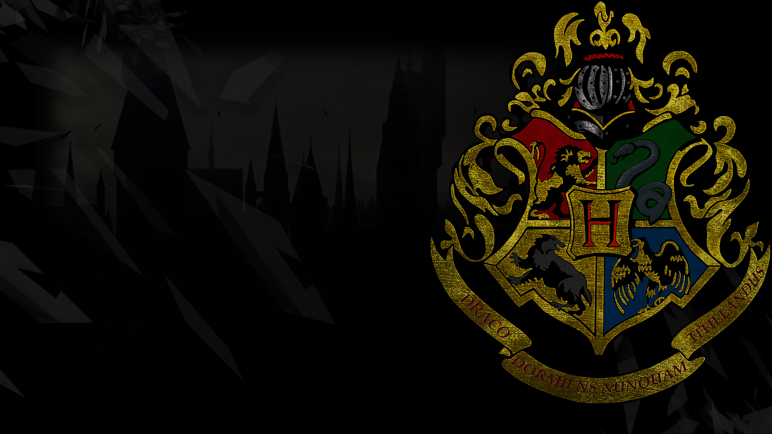 2560x1440 Houses of Hogwarts Wallpaper