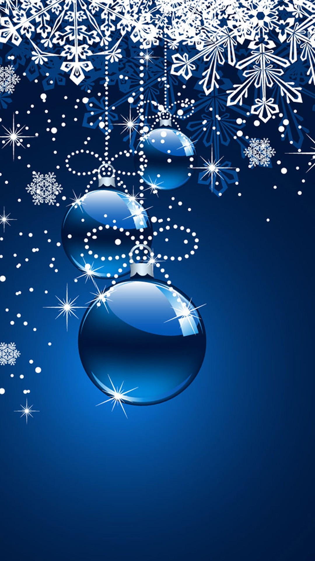 1080x1920 Christmas balls iPhone Background