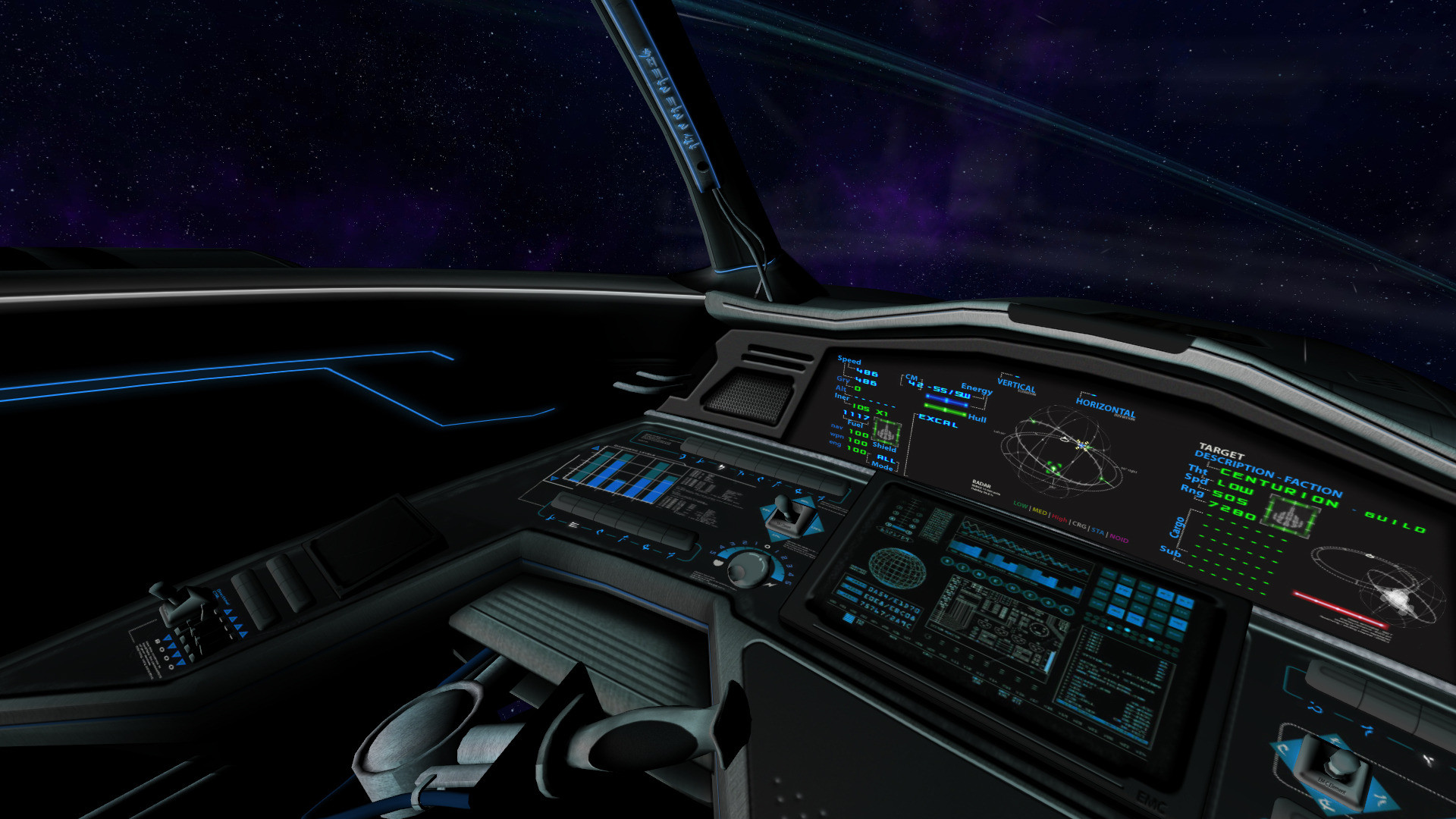 Spaceship Cockpit Wallpaper.