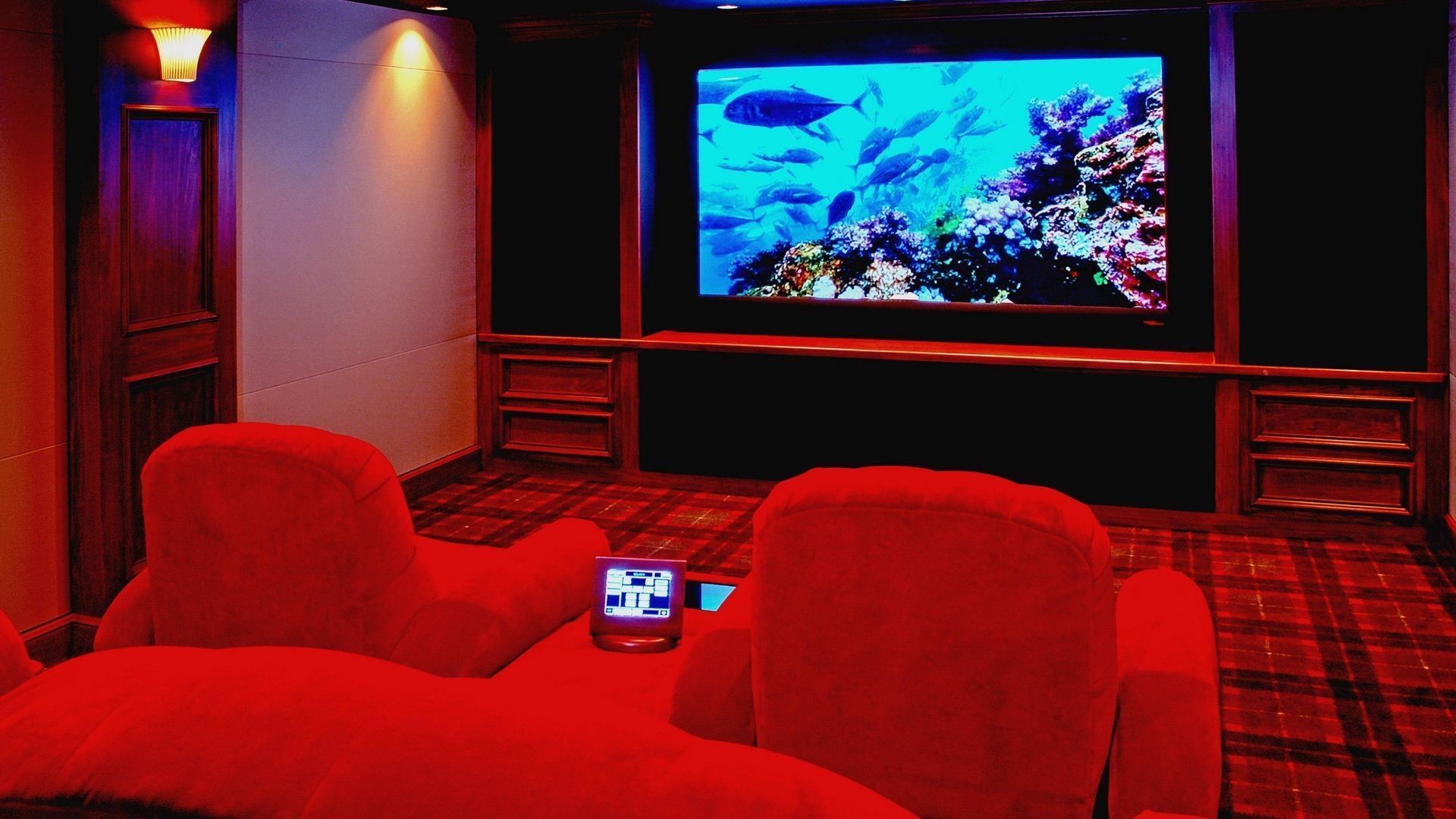 1920x1080 Home Theater, Red  (1080p) - Wallpaper - ImgPrix