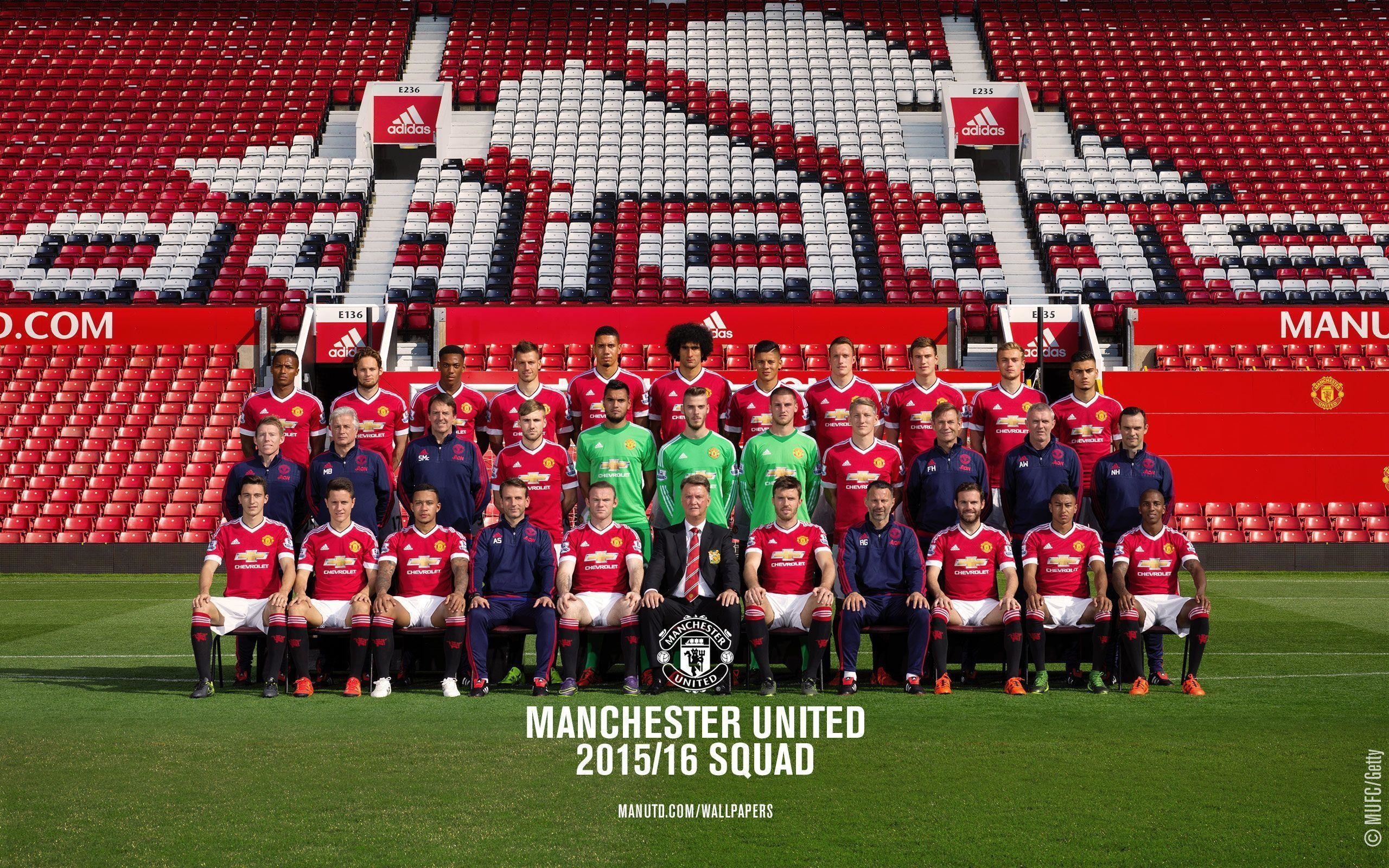 2560x1600 Manchester United 2015-16 Official Squad wallpapers