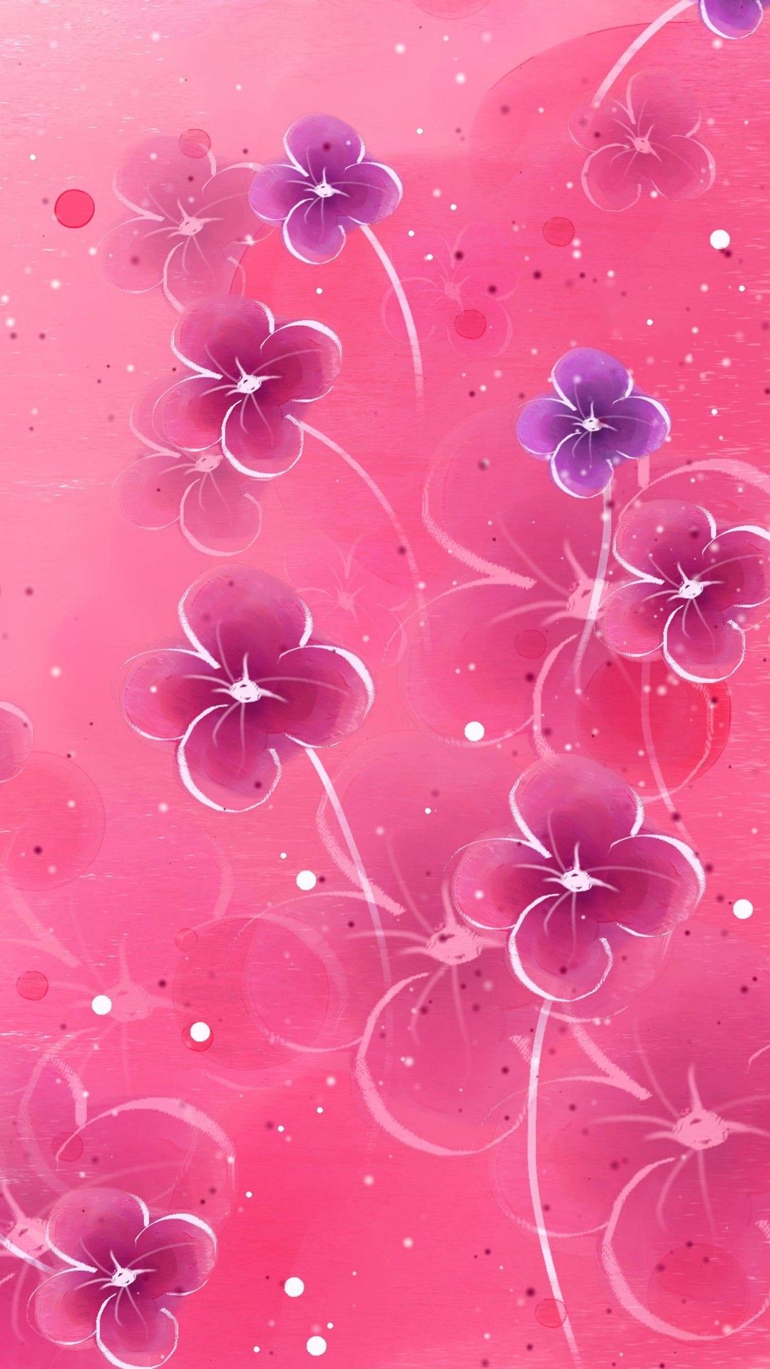 1080x1920 pink flower wallpaper #7404