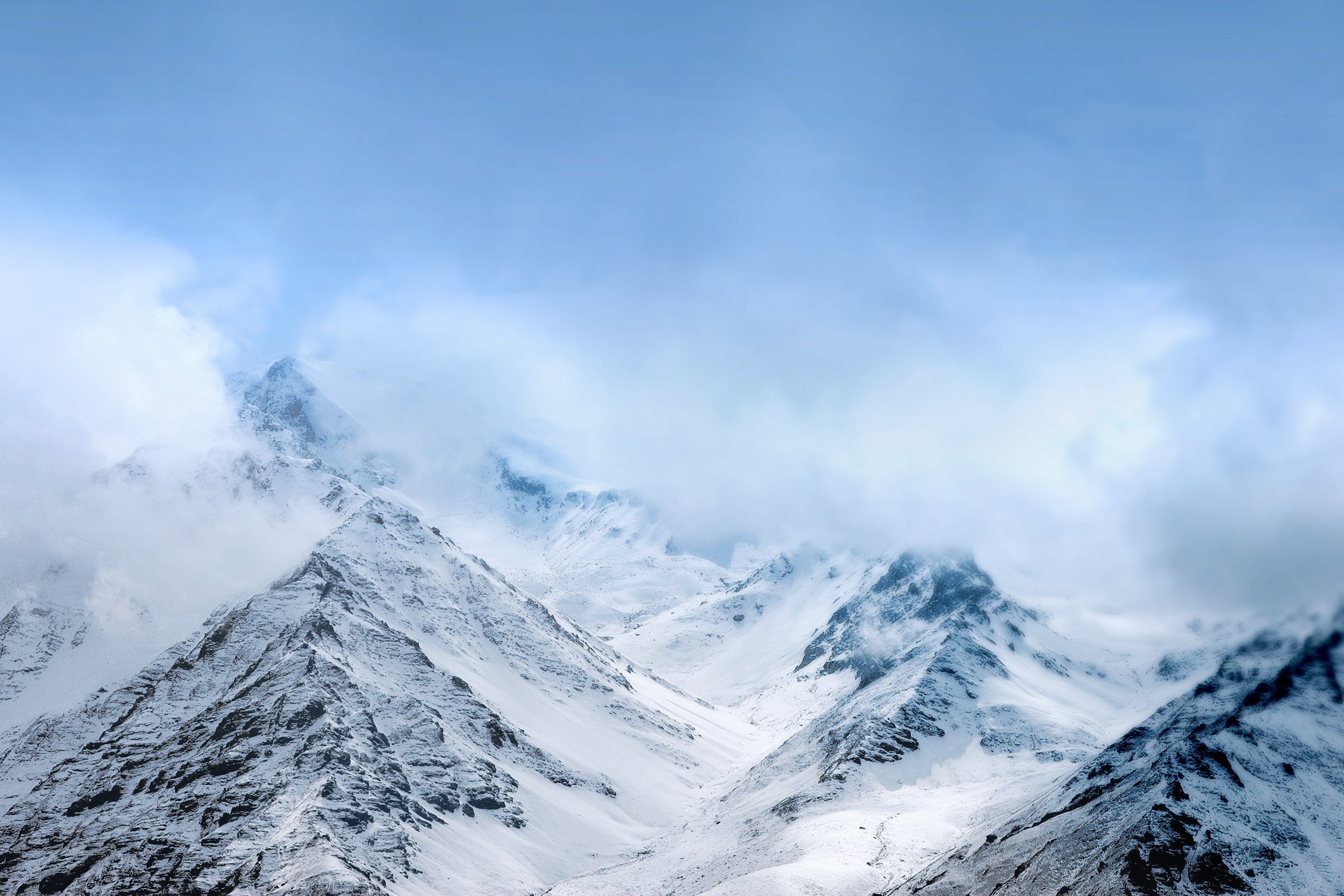 2880x1920 Snow mountains, HD. Original Resolution: 