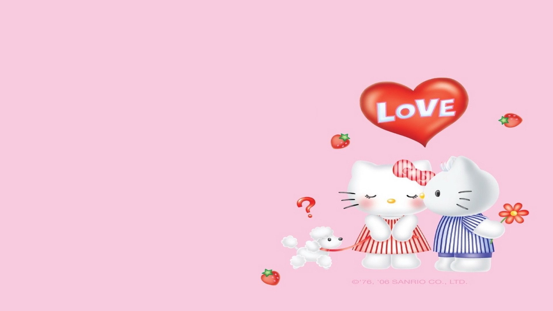 1920x1080 ... Hello Kitty Love - WallpaperSafari ...