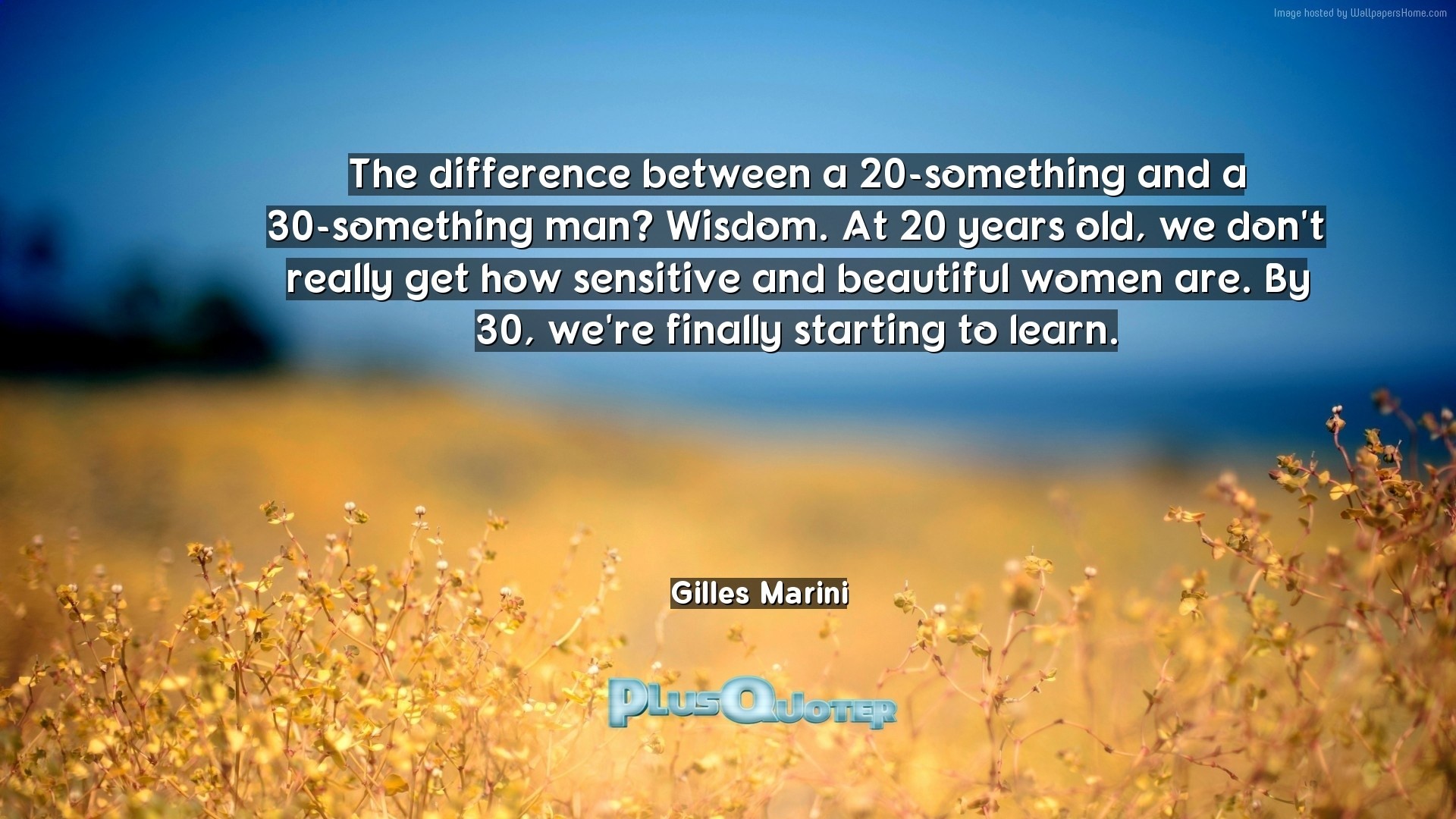 1920x1080 Download Wallpaper with inspirational Quotes- "The difference between a  20-something and a
