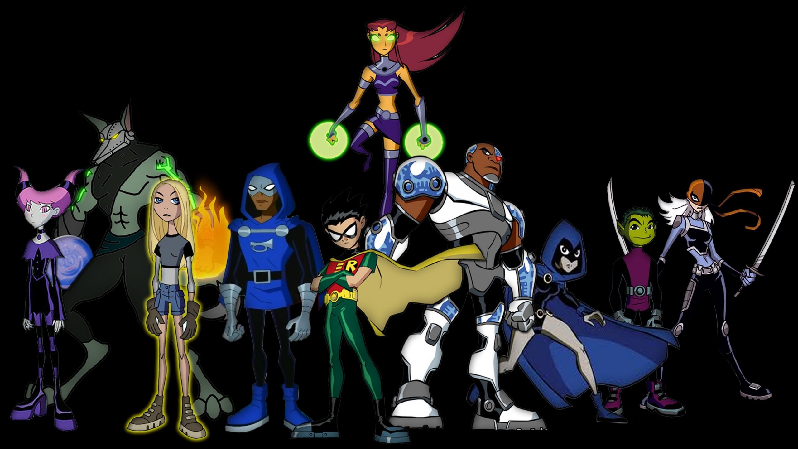 Desktop Wallpaper Teen Titans Tv Series Cartoon Superhero Robin  Cyborg Play Art Hd Image Picture Background 1e6339