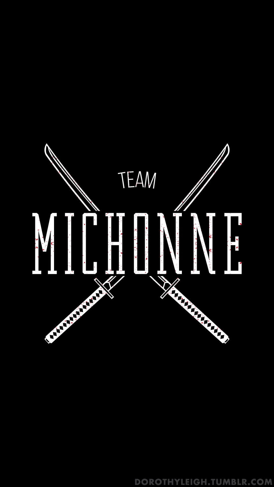 1080x1920 Team Michonne The Walking Dead iPhone 6 HD Wallpaper