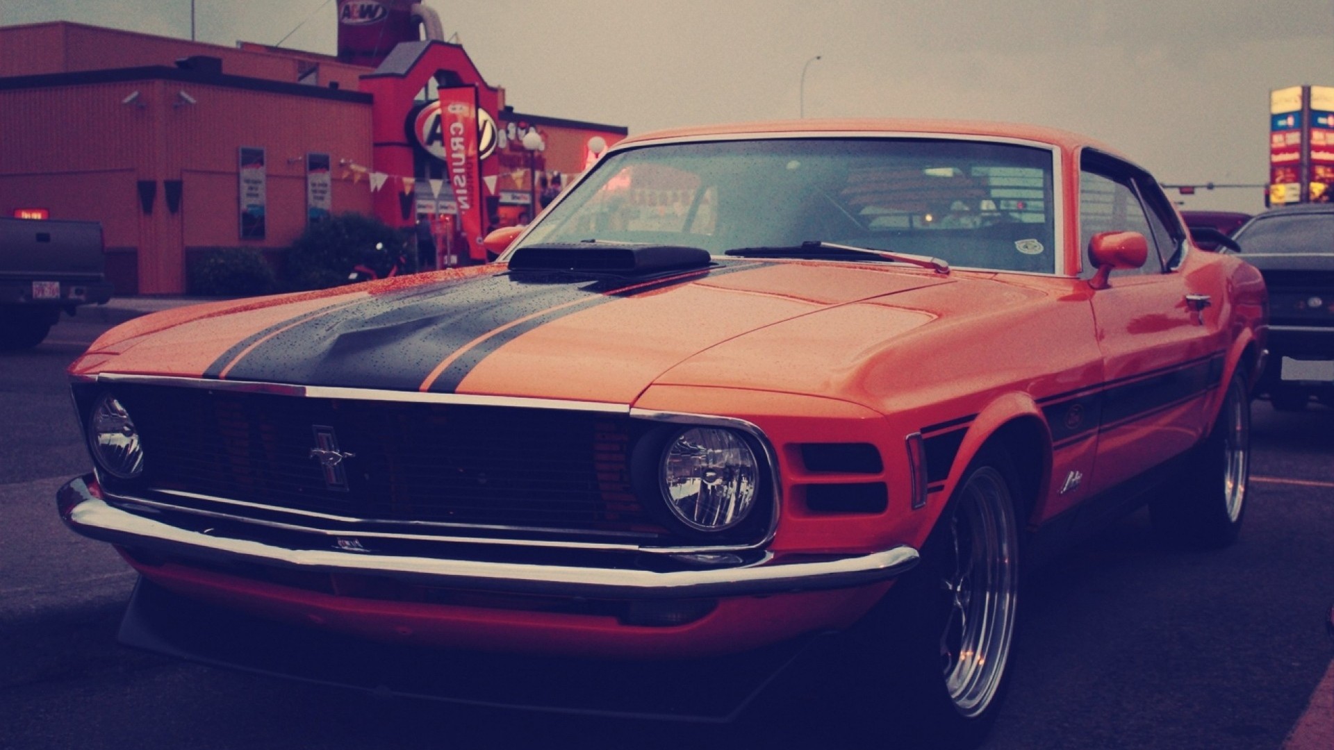 1920x1080  Wallpaper ford mustang, boss 302, auto, red
