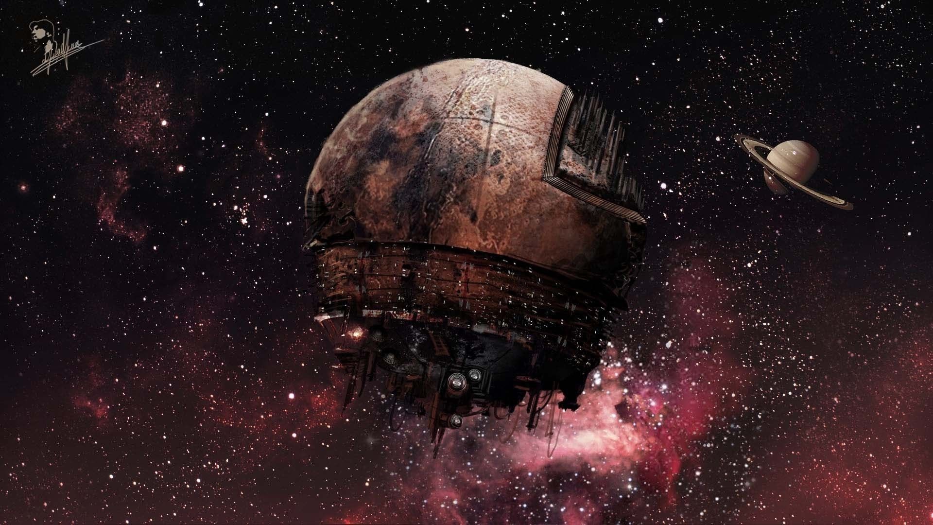 1920x1080 Death Star in the Solar System