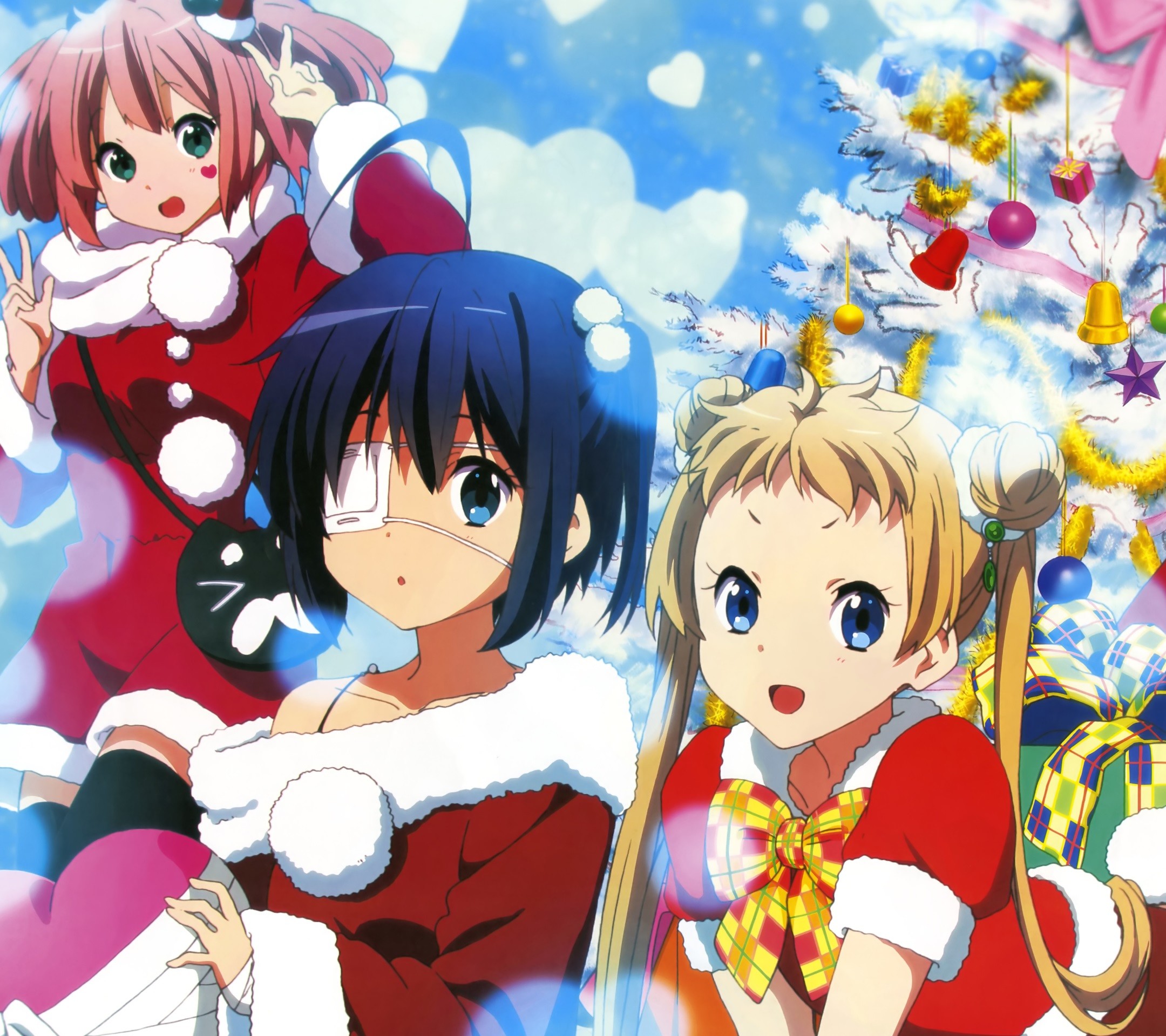 2160x1920 Christmas anime.Chuunibyou Android wallpaper.