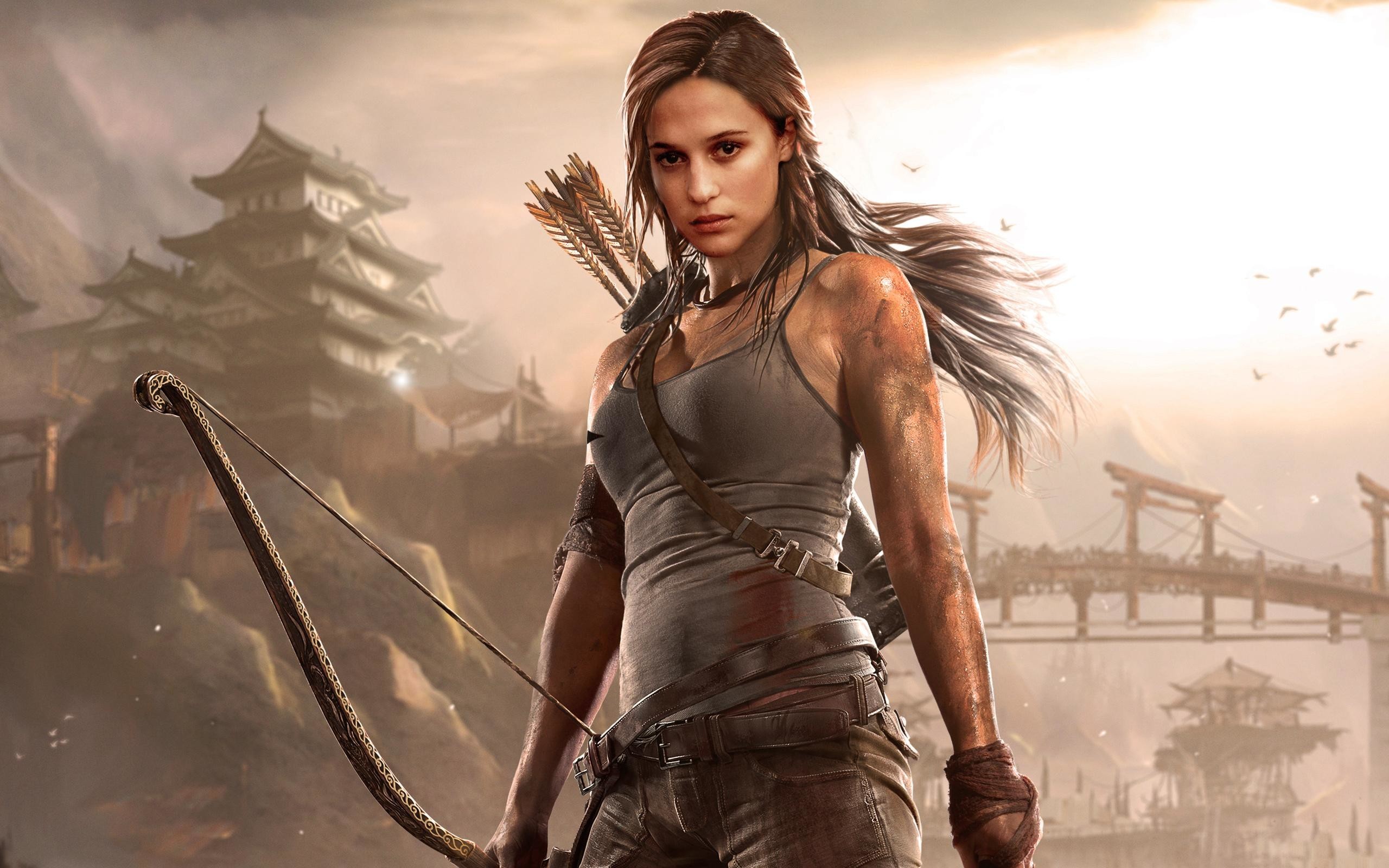 2560x1600  Alicia vikander as Tomb Raider Lara Croft HD Wallpapers