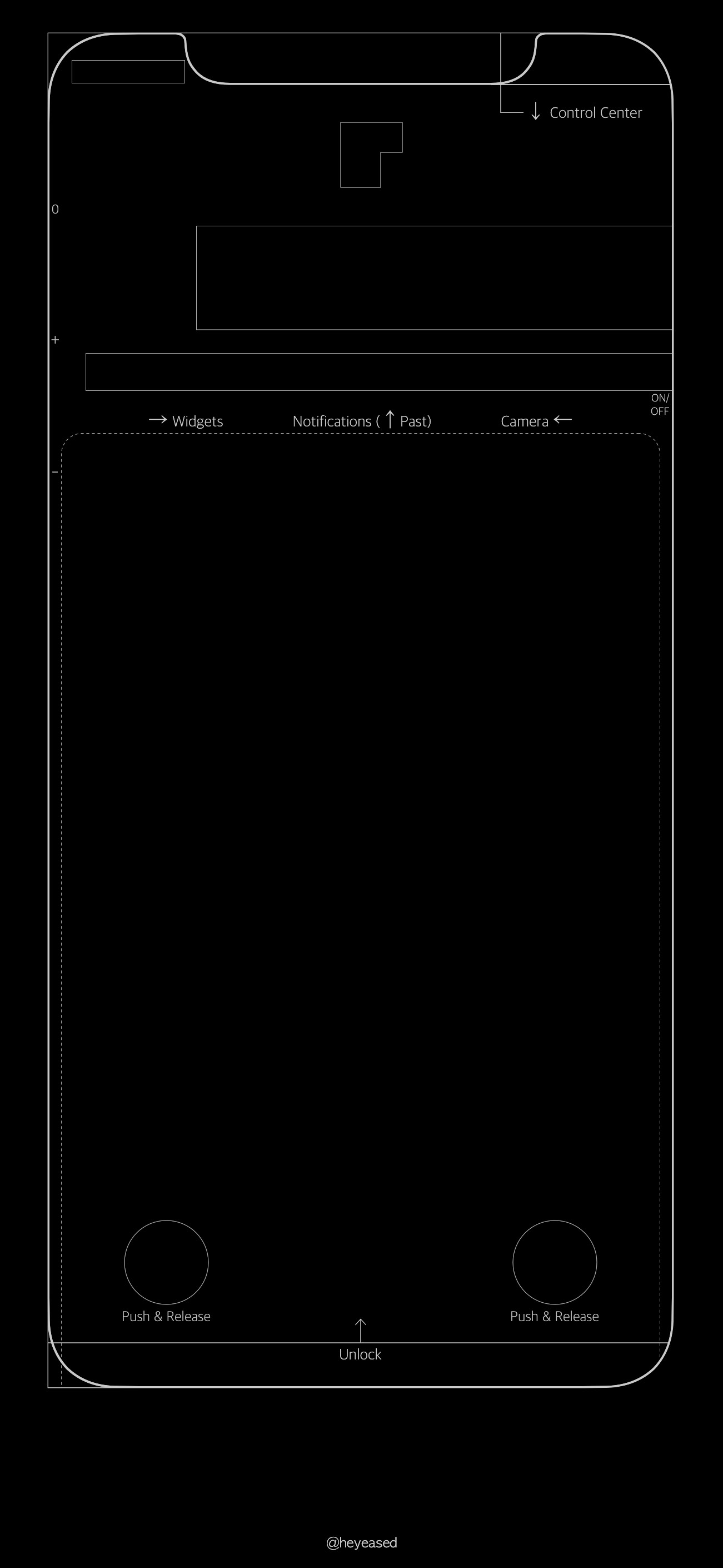 1301x2820 Download: silver blueprint Lock screen