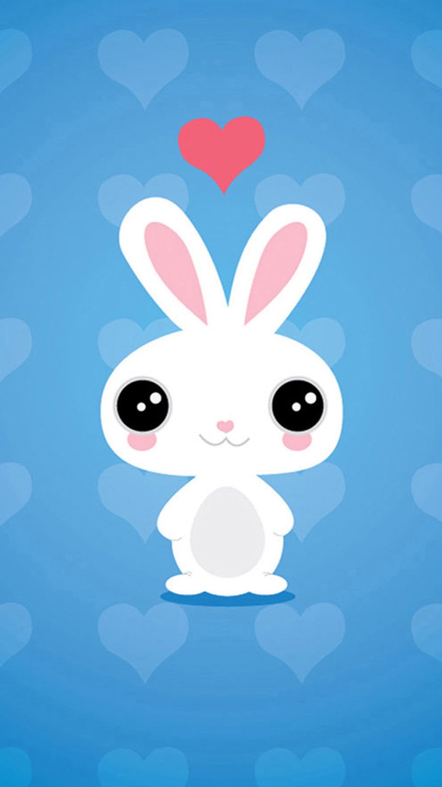 1440x2560 Cute Bunny Wallpaper