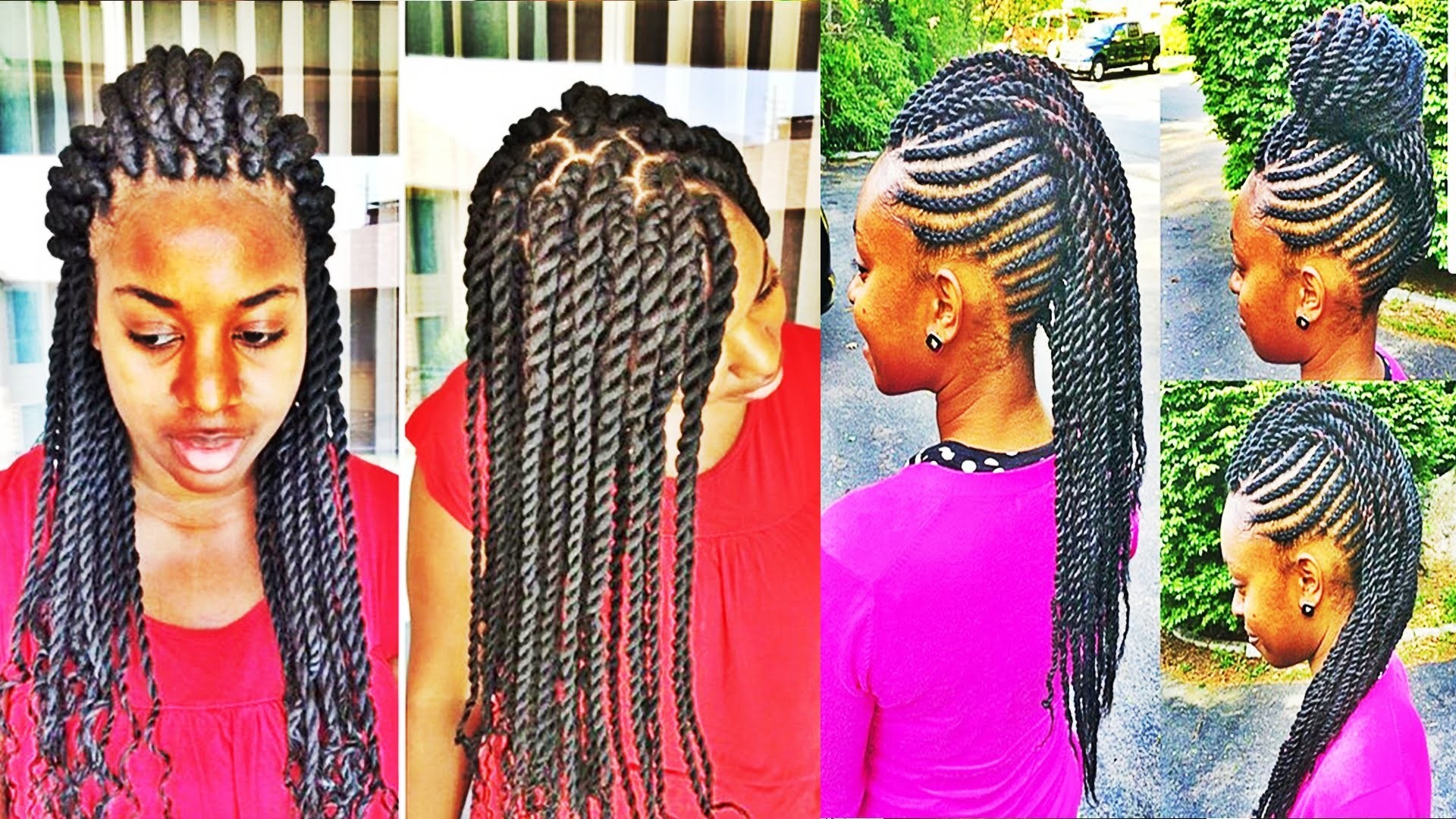1920x1080 Versatile Braids and Twists Hairstyles for African American Womens - YouTube