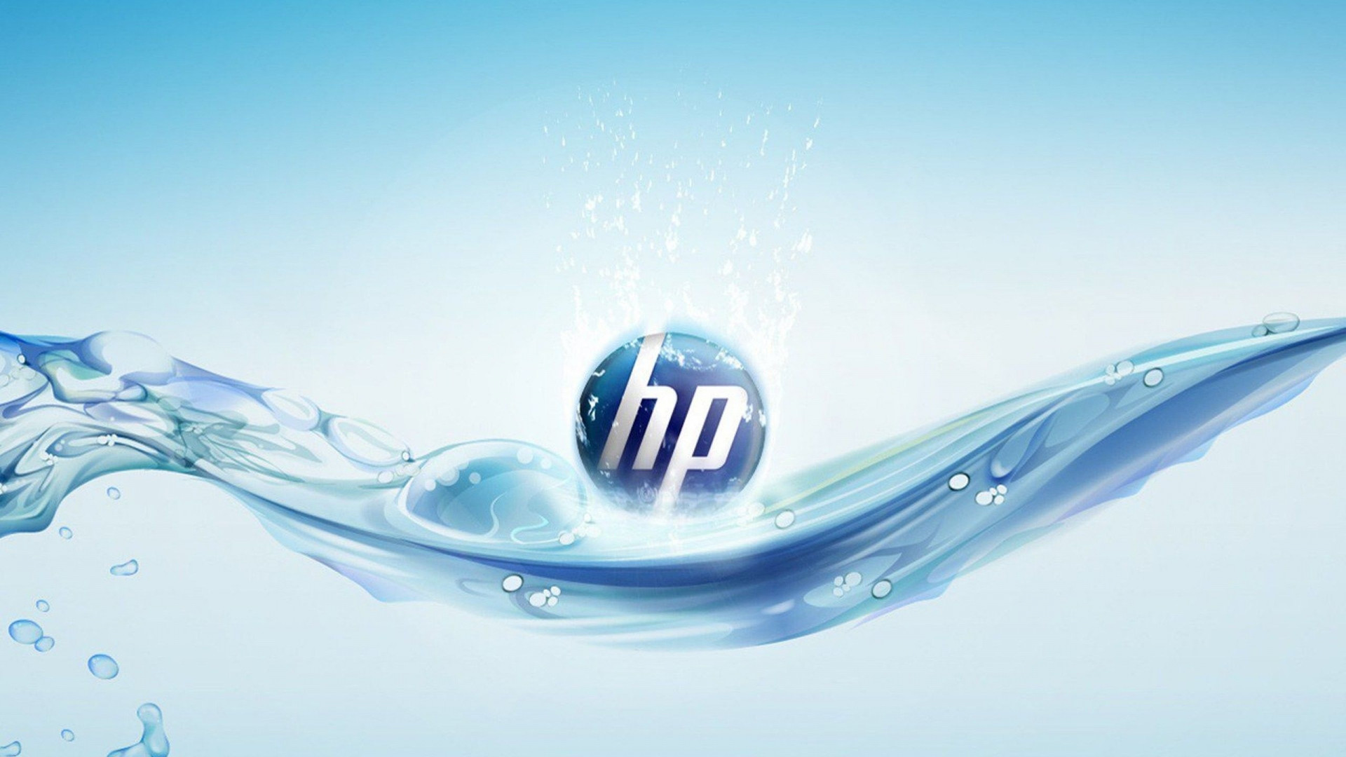 1920x1080 Preview wallpaper hp, computers, logo, water 
