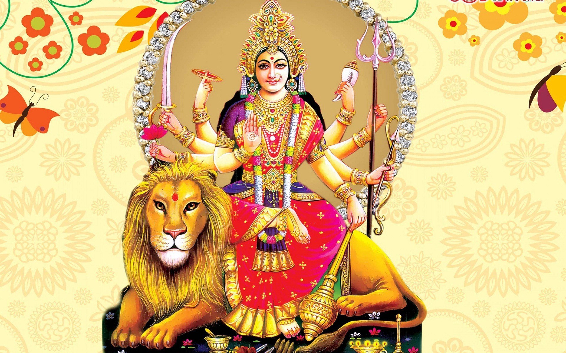 1920x1200 Navratri Maa Durga HD Images Wallpapers Free Download