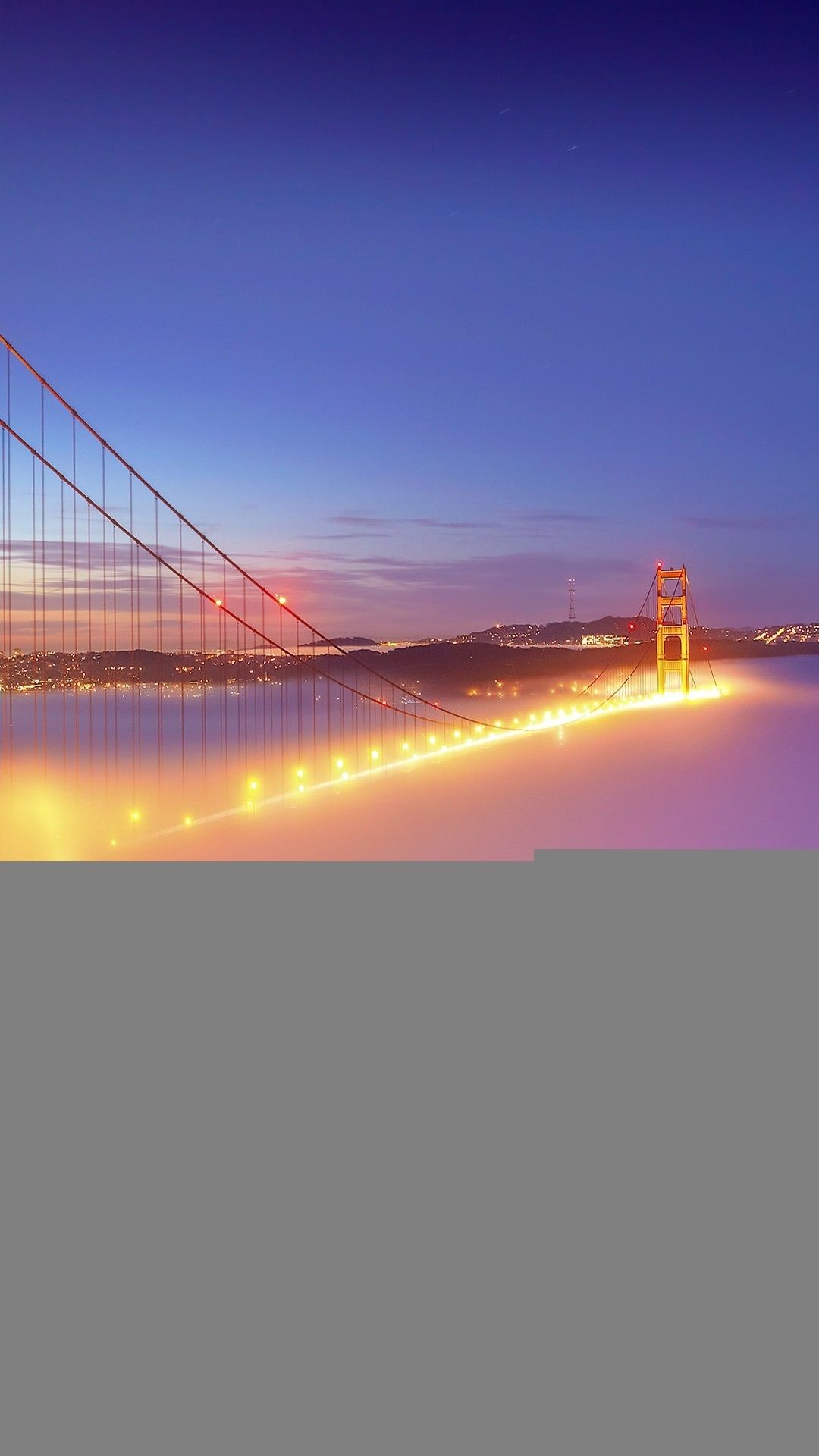 1080x1920 San Francisco Golden Gate Bridge Fog HD Wallpaper