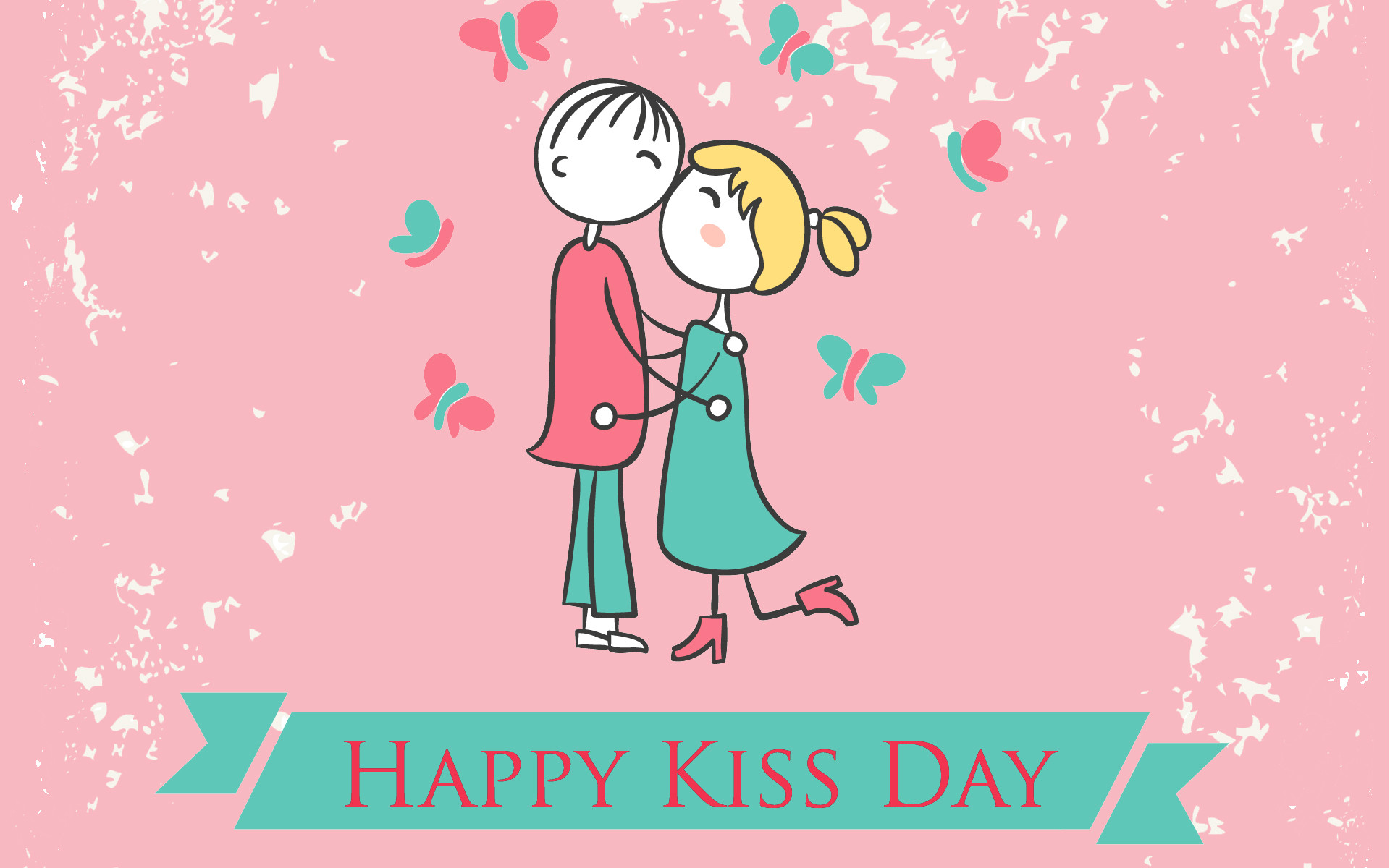 1920x1200 Kiss day wallpaper free download 1920Ã1200