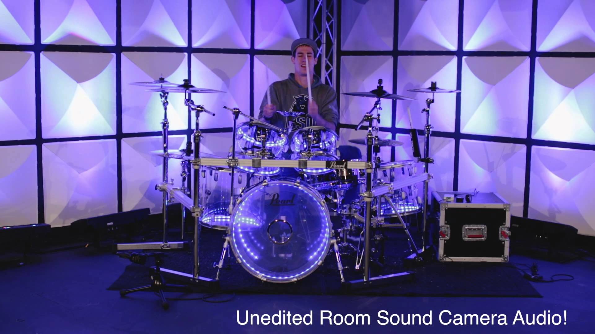 1920x1080 Pearl Crystal Beat - Clear Acrylic Drums - Sound Test - Improv Drum Solo -  YouTube