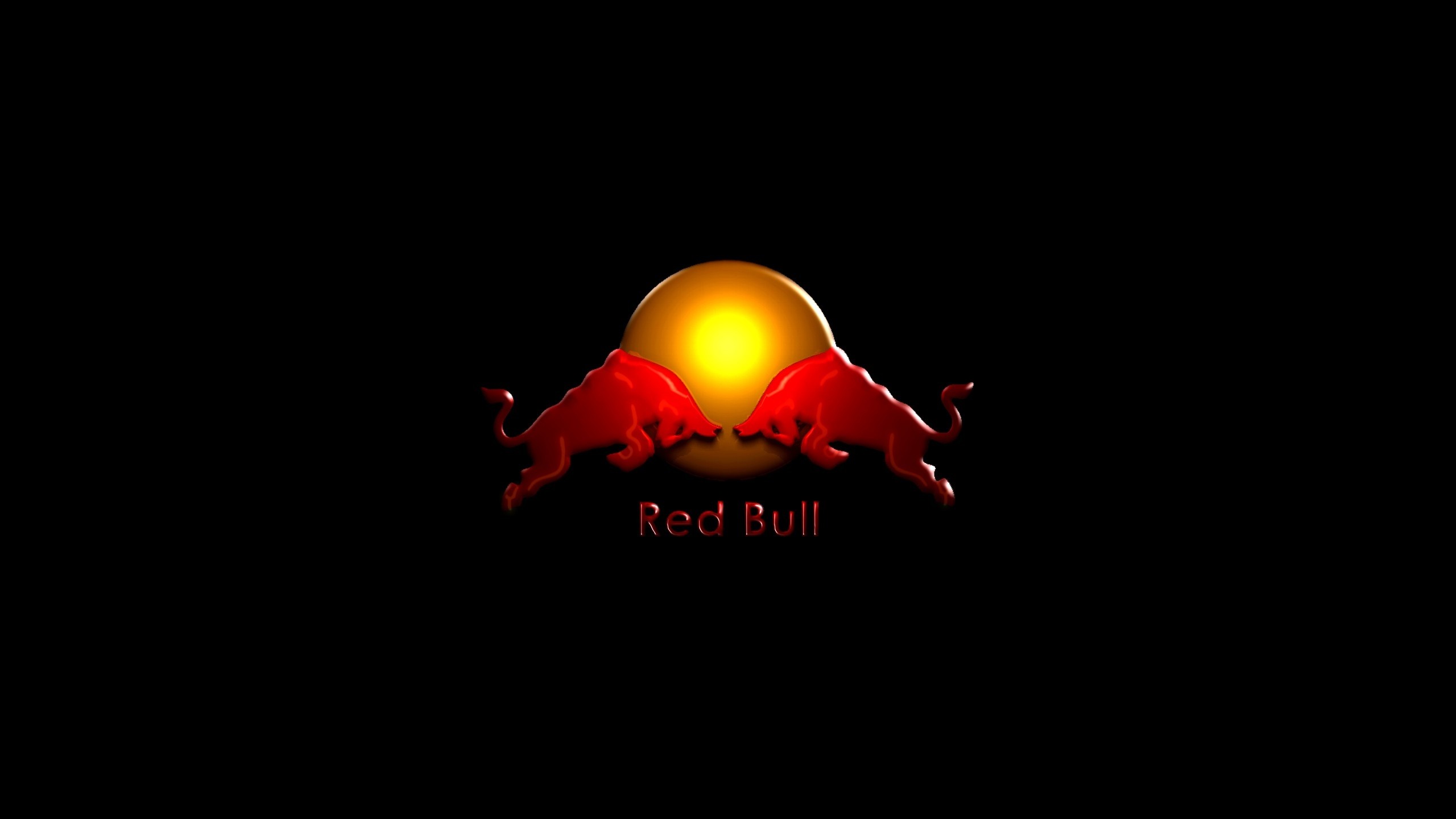 2560x1440 Preview wallpaper red bull, drink, energy, logo 