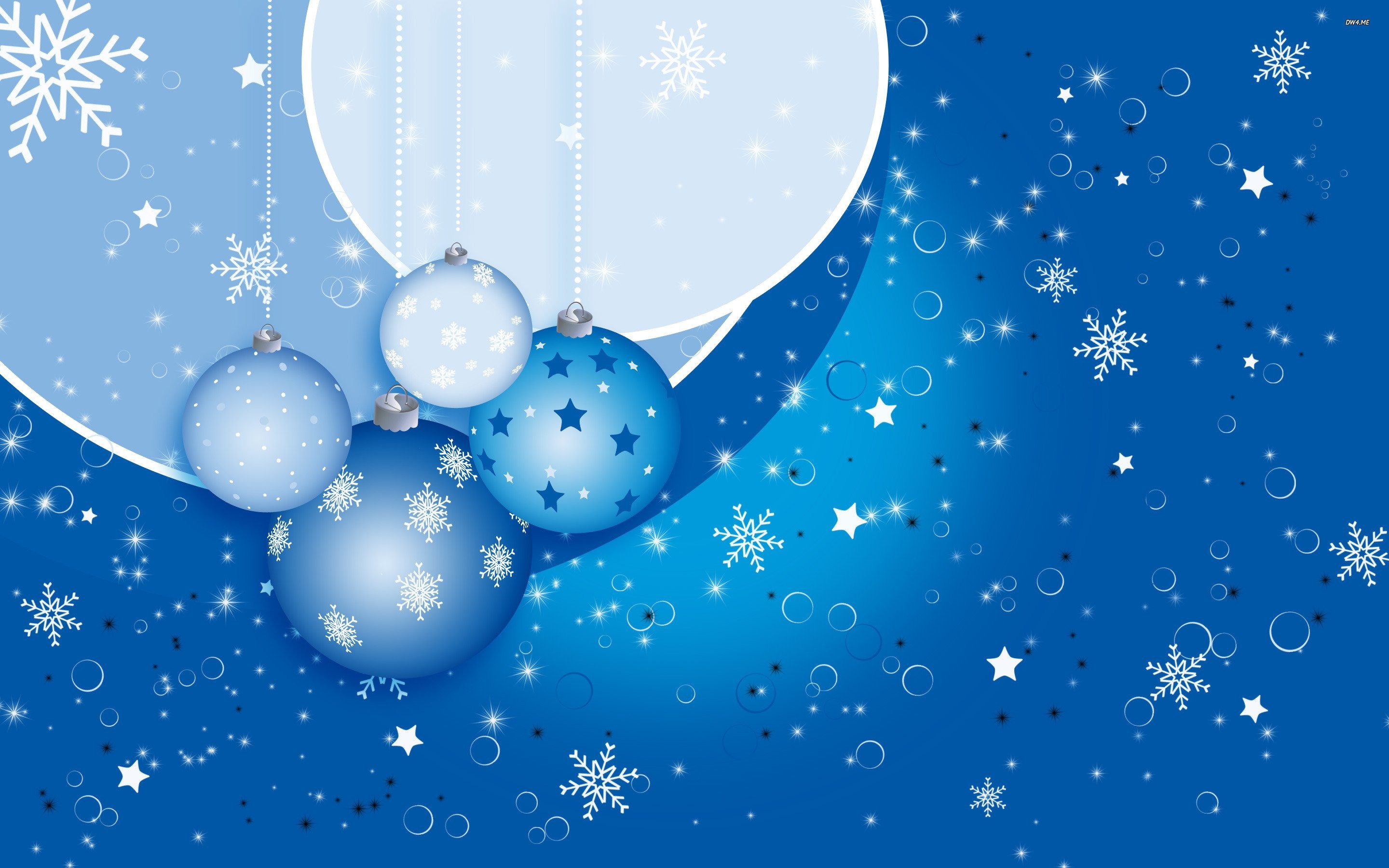 2880x1800 Blue Christmas Ornaments 822502