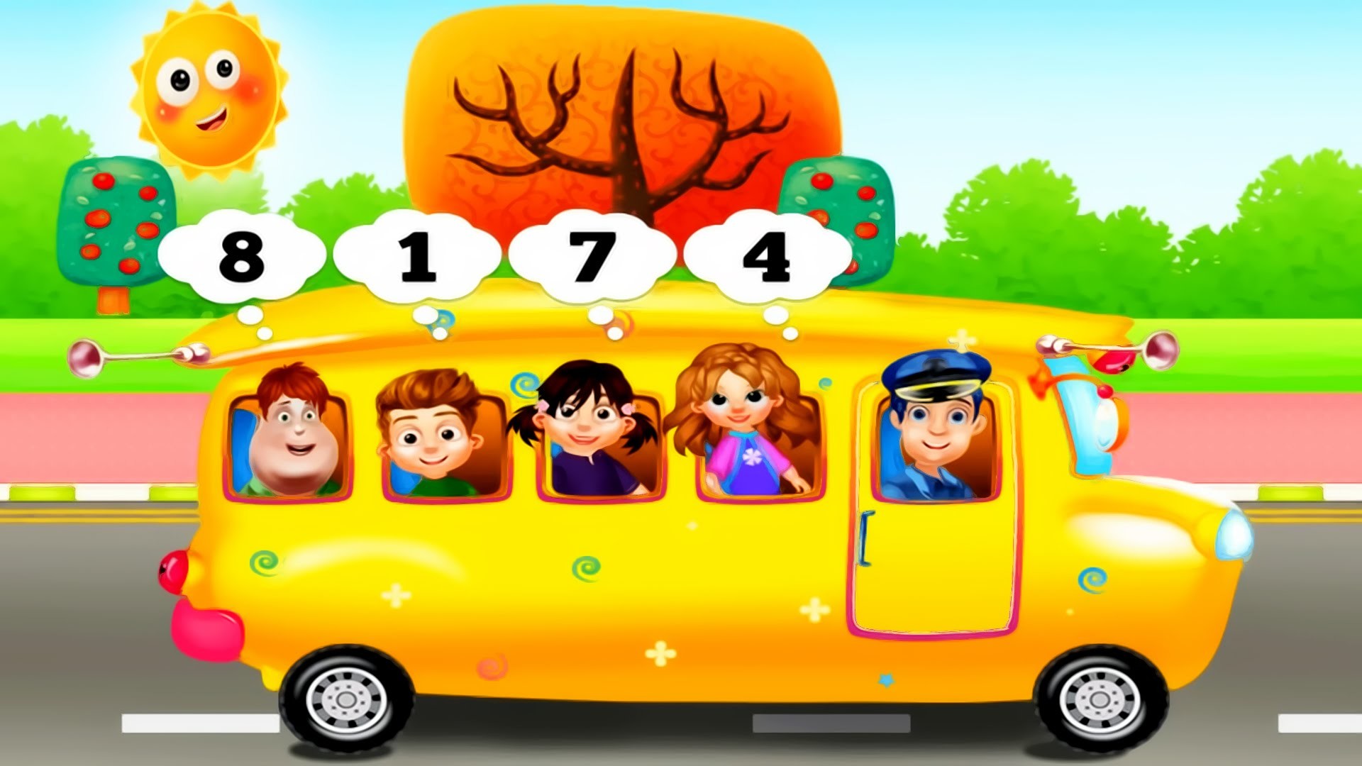 1920x1080 School bus | Car Wash Bus | Build Bus | Learning the rules of the Road for  Children