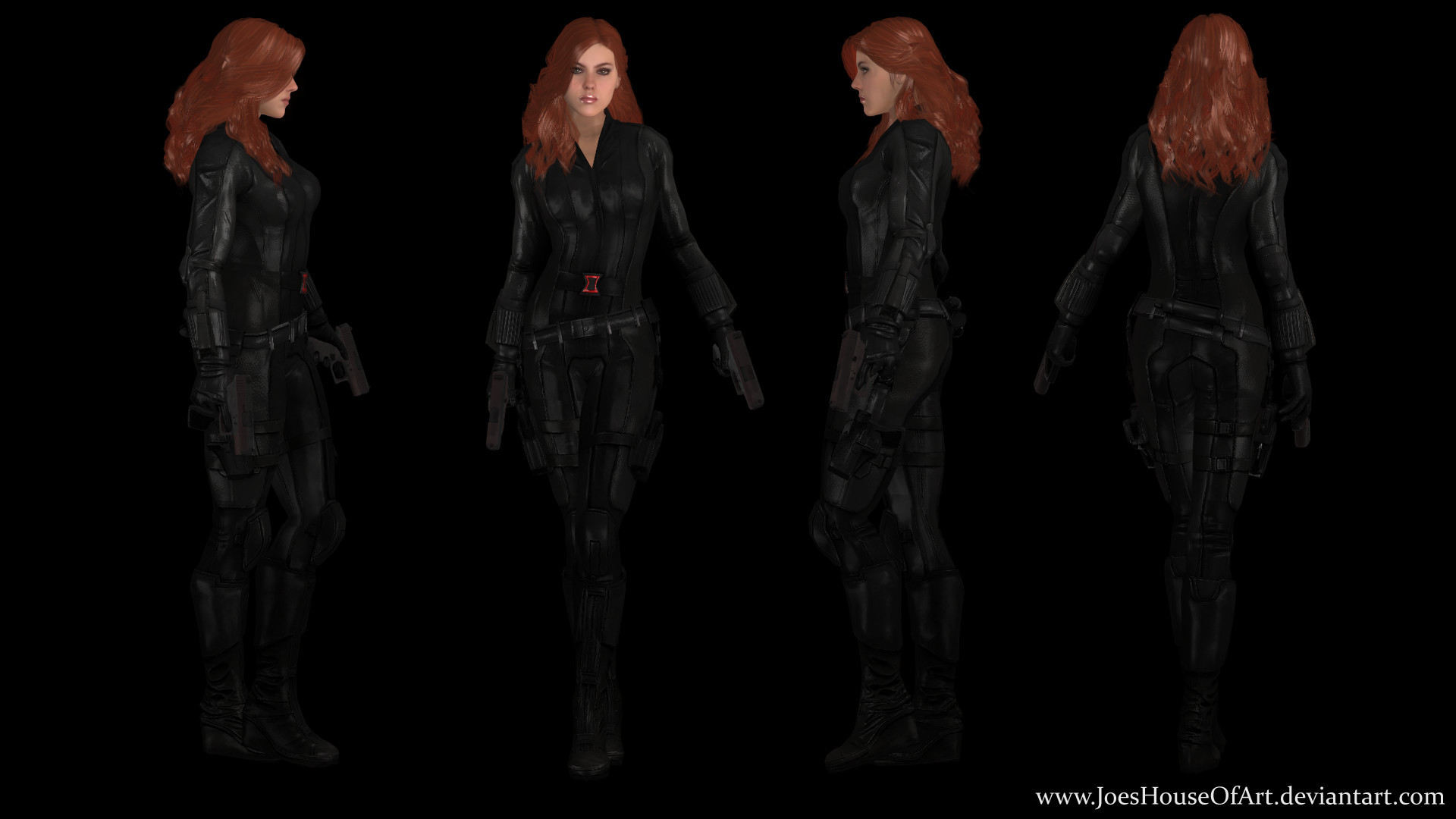 1920x1080 ... Scarlett Johansson Black Widow CW custom 3D model by ShaunsArtHouse