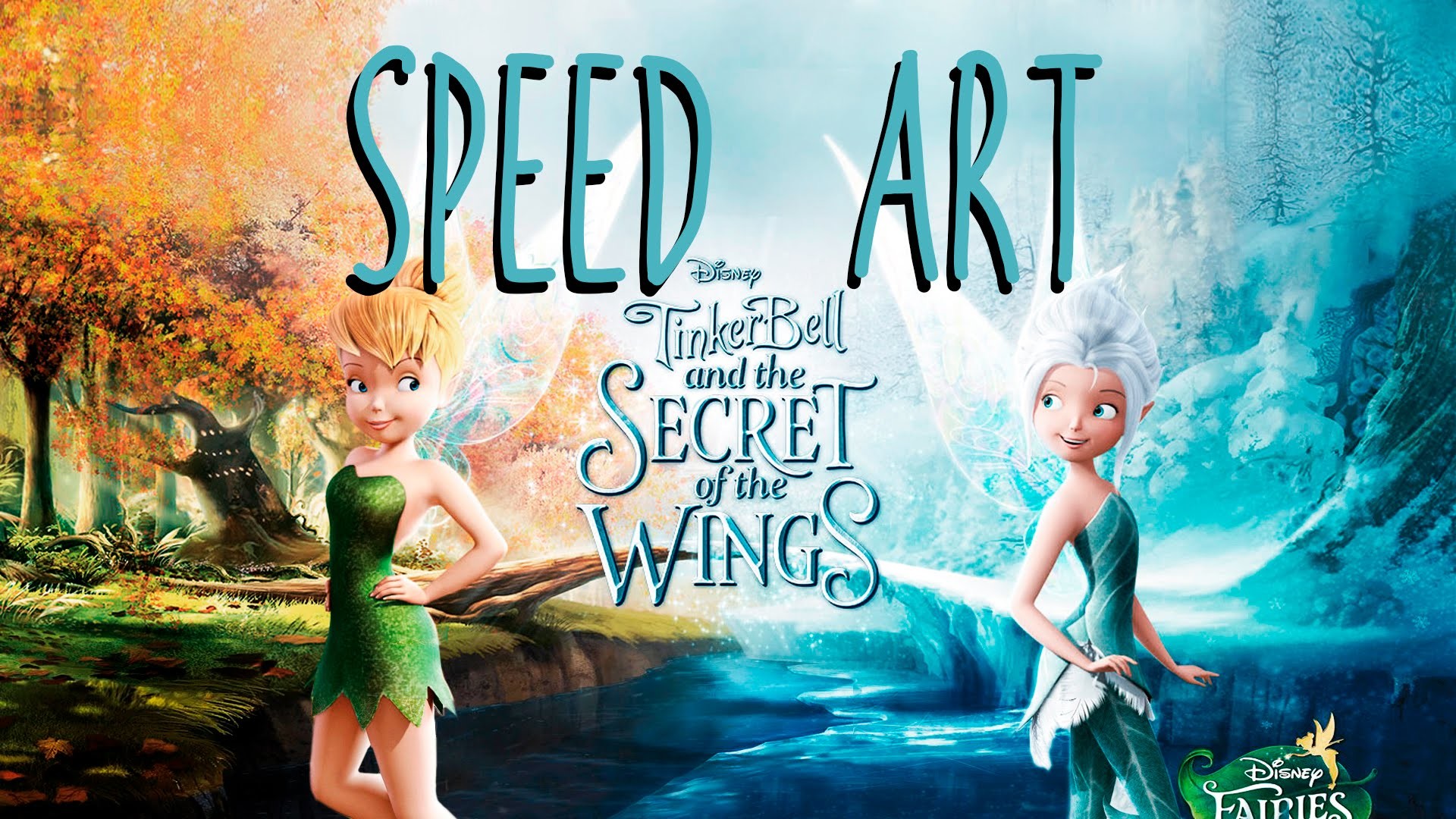 1920x1080 Speed Art / Tinkerbell And The Secret Of The Wings Wallpaper. - YouTube