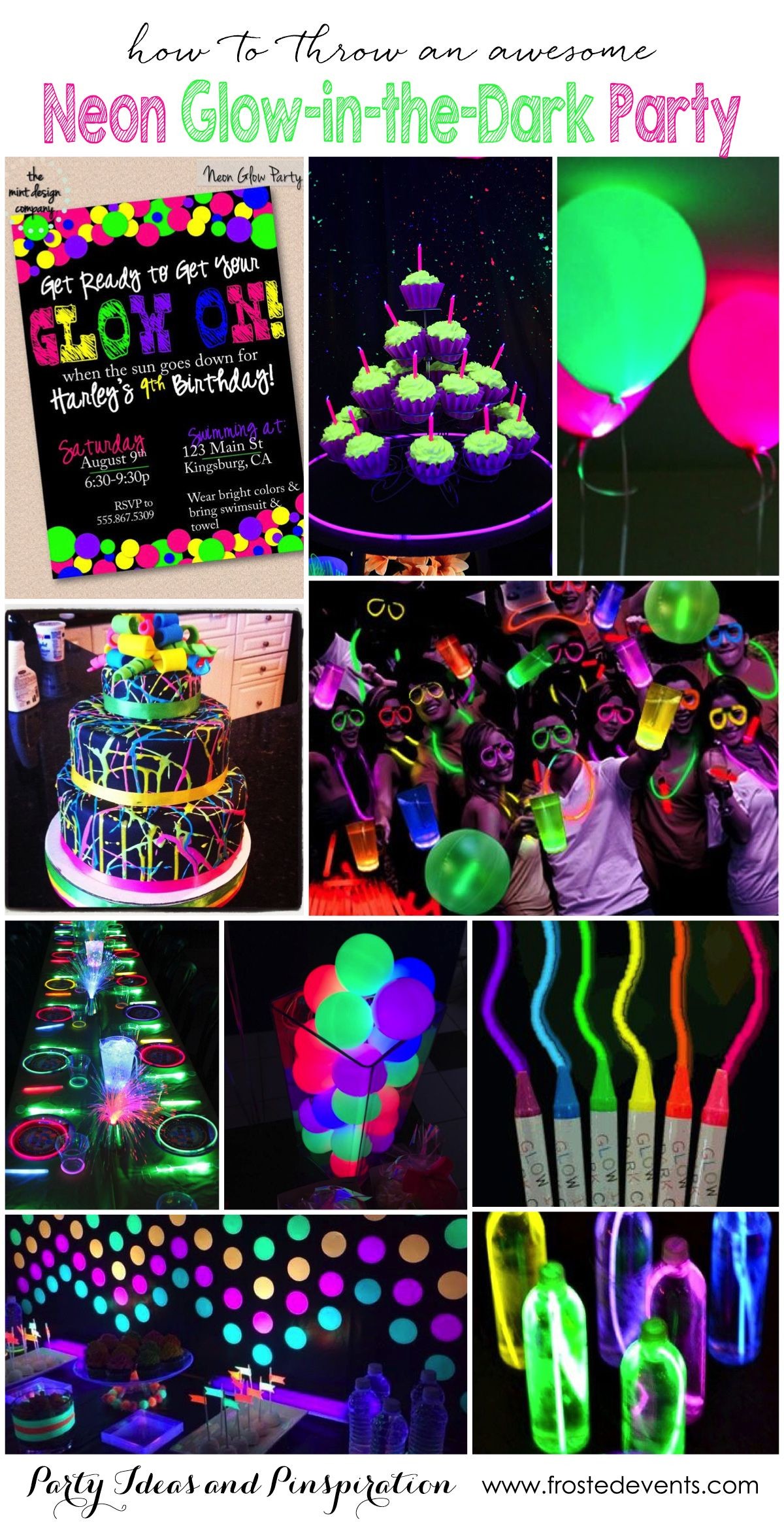 1200x2351 Glow in the Dark Neon Party Ideas + Party Themes for Teenagers