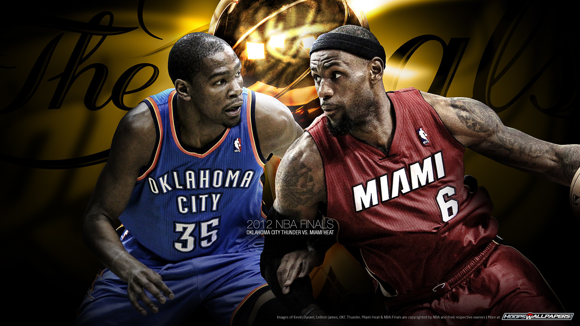 1920x1080 NBA Finals Picture - LeBron James and Kevin Durant, Heat and Thunder, Who is