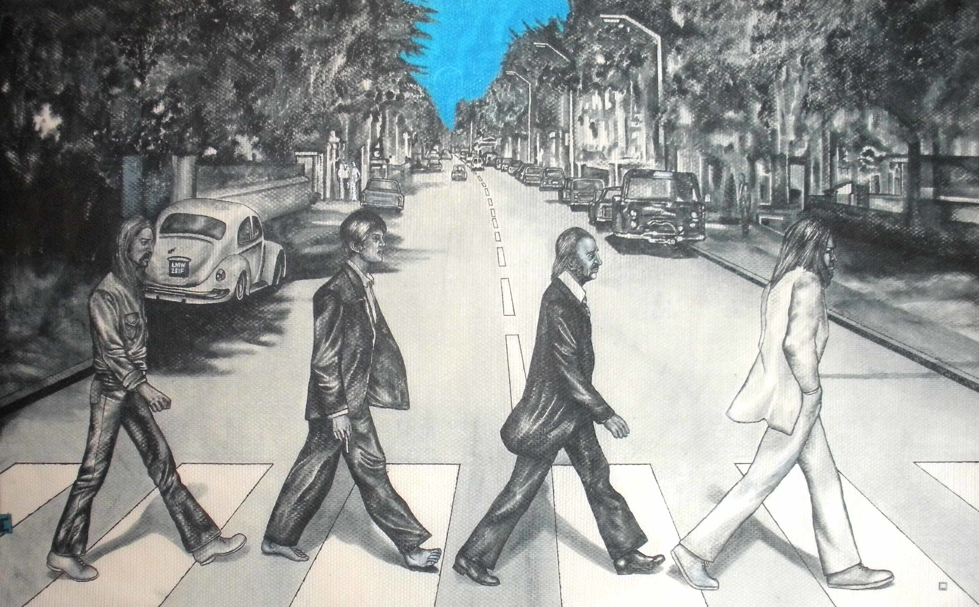 3366x2088 The Beatles Abbey Road Drawing Www Topsimages Com