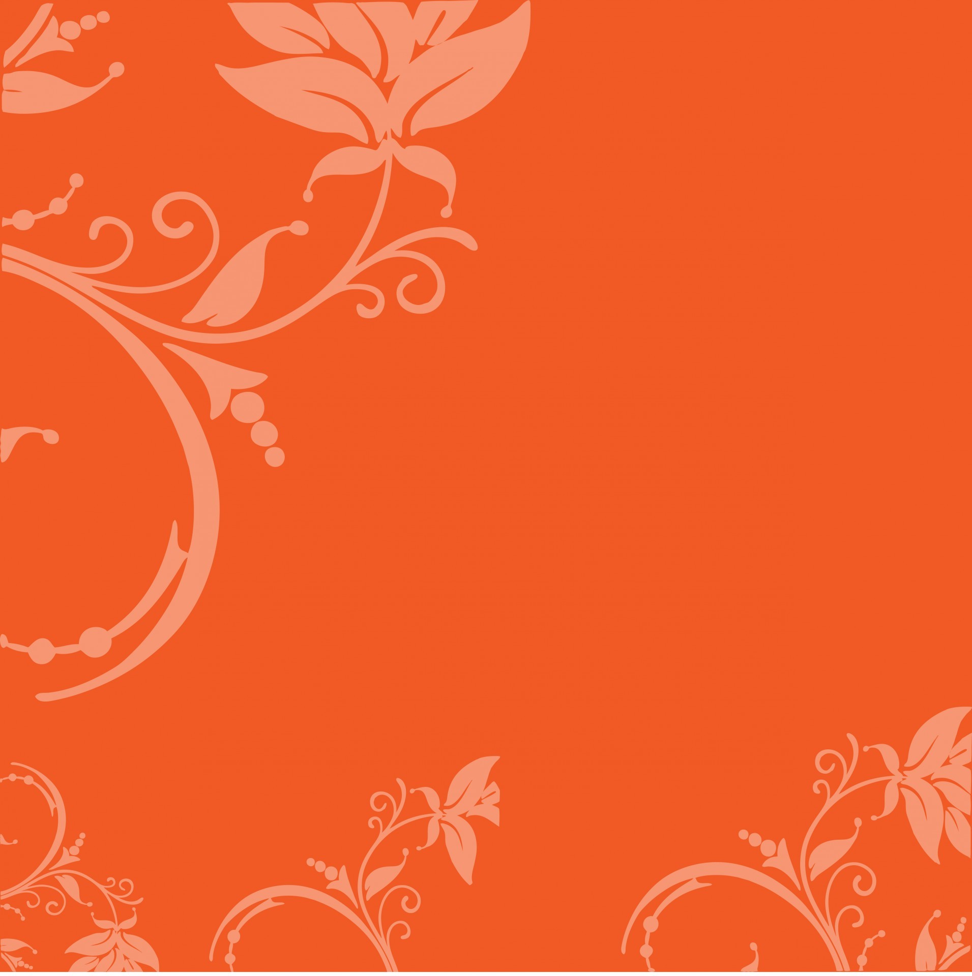 1911x1920 Floral Leaves Swirl Background