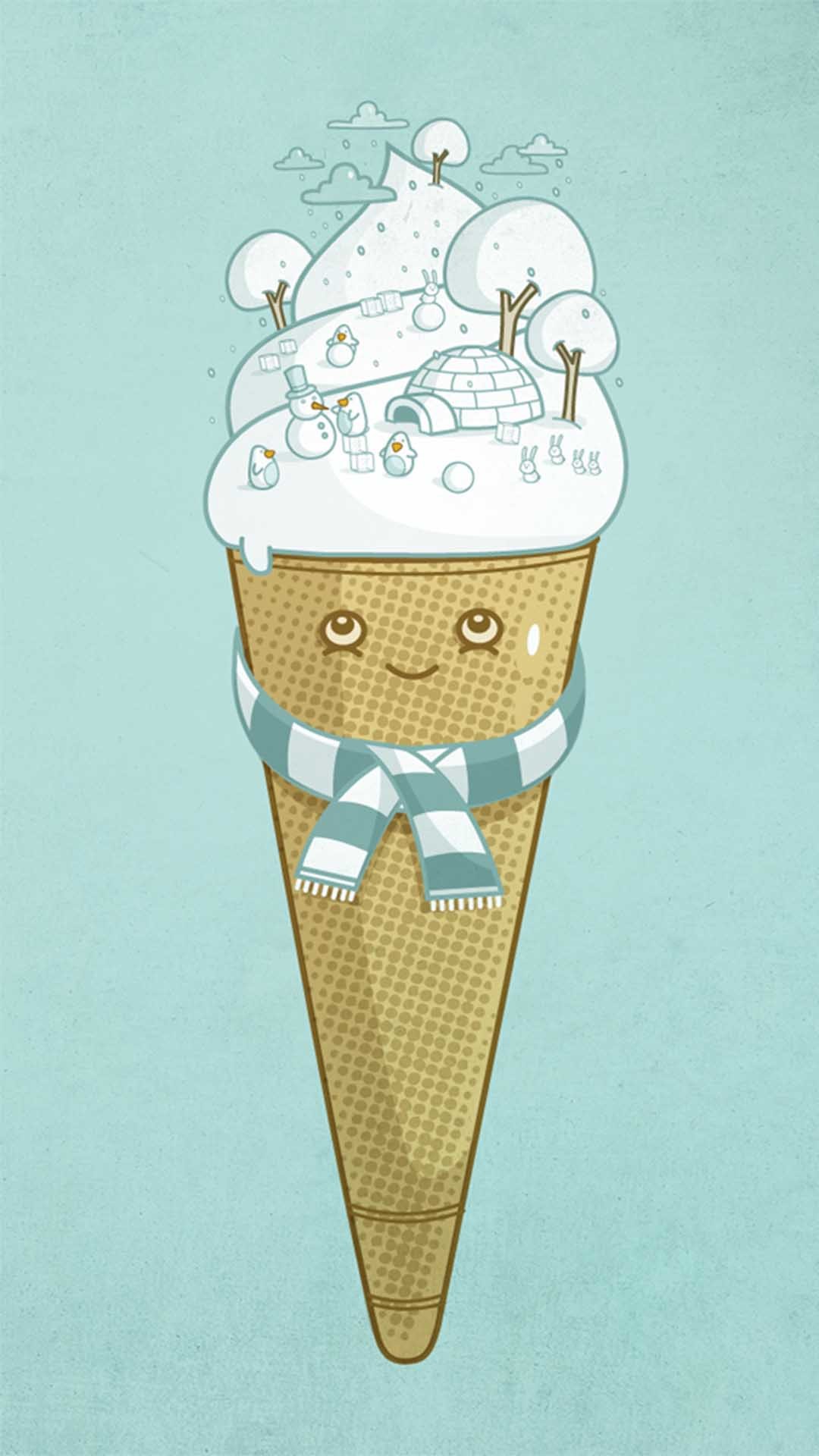 1080x1920 Tap image for more cute funny iPhone wallpaper! Ice cream - @mobile9 |  Wallpapers