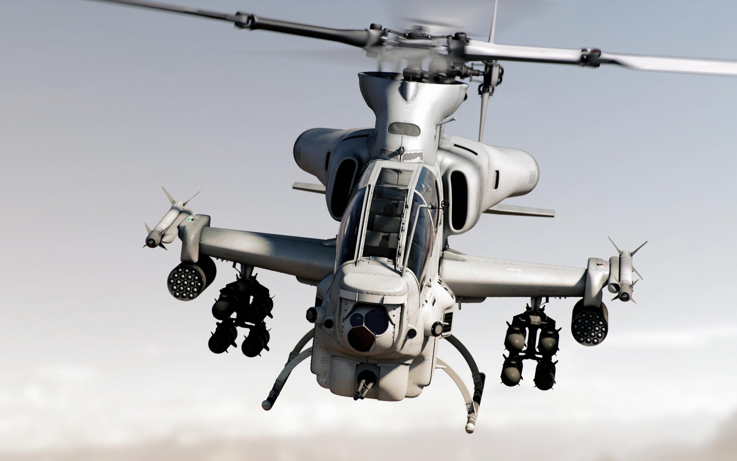 2880x1800 Tags: Bell AH-1Z Viper, Attack helicopter, US Marine Corps, HD